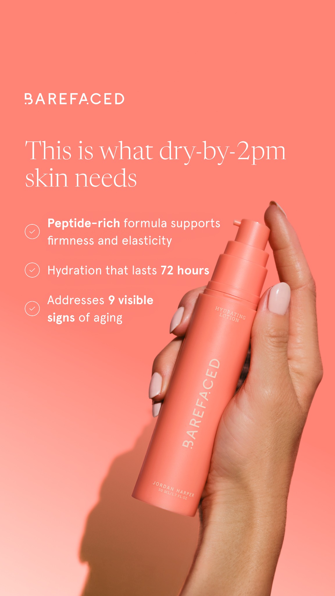 Barefaced Facebook ad
