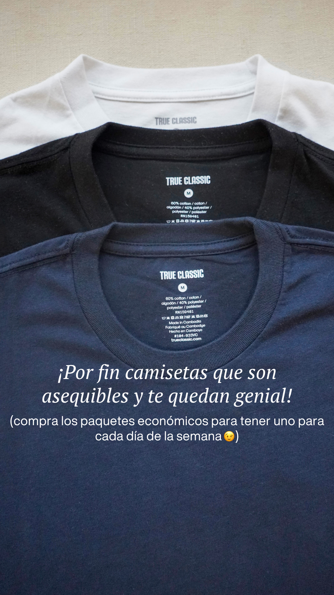 True Classic Facebook ad