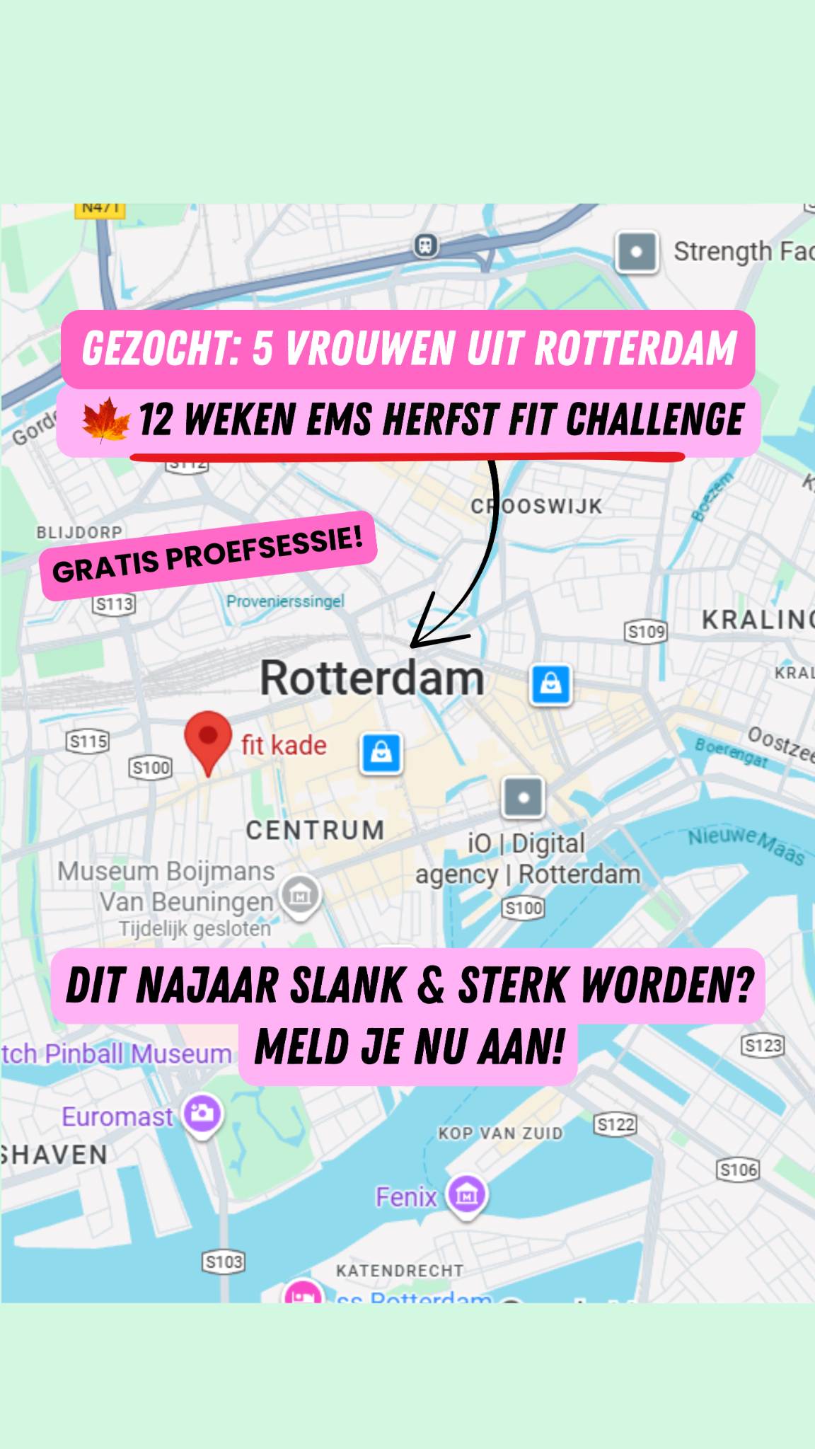 Fitkade Rotterdam Facebook ad from Nov 1, 2025