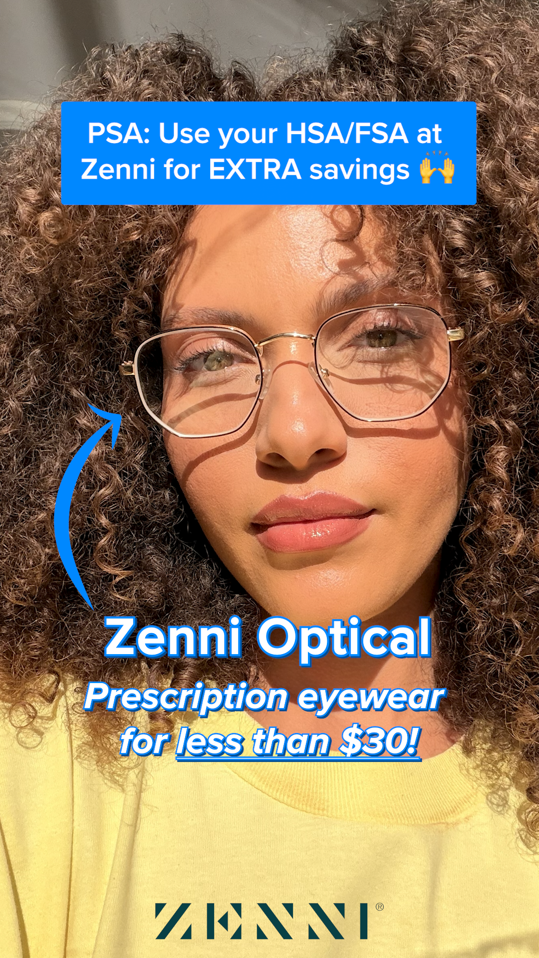 Zenni Optical Facebook ad