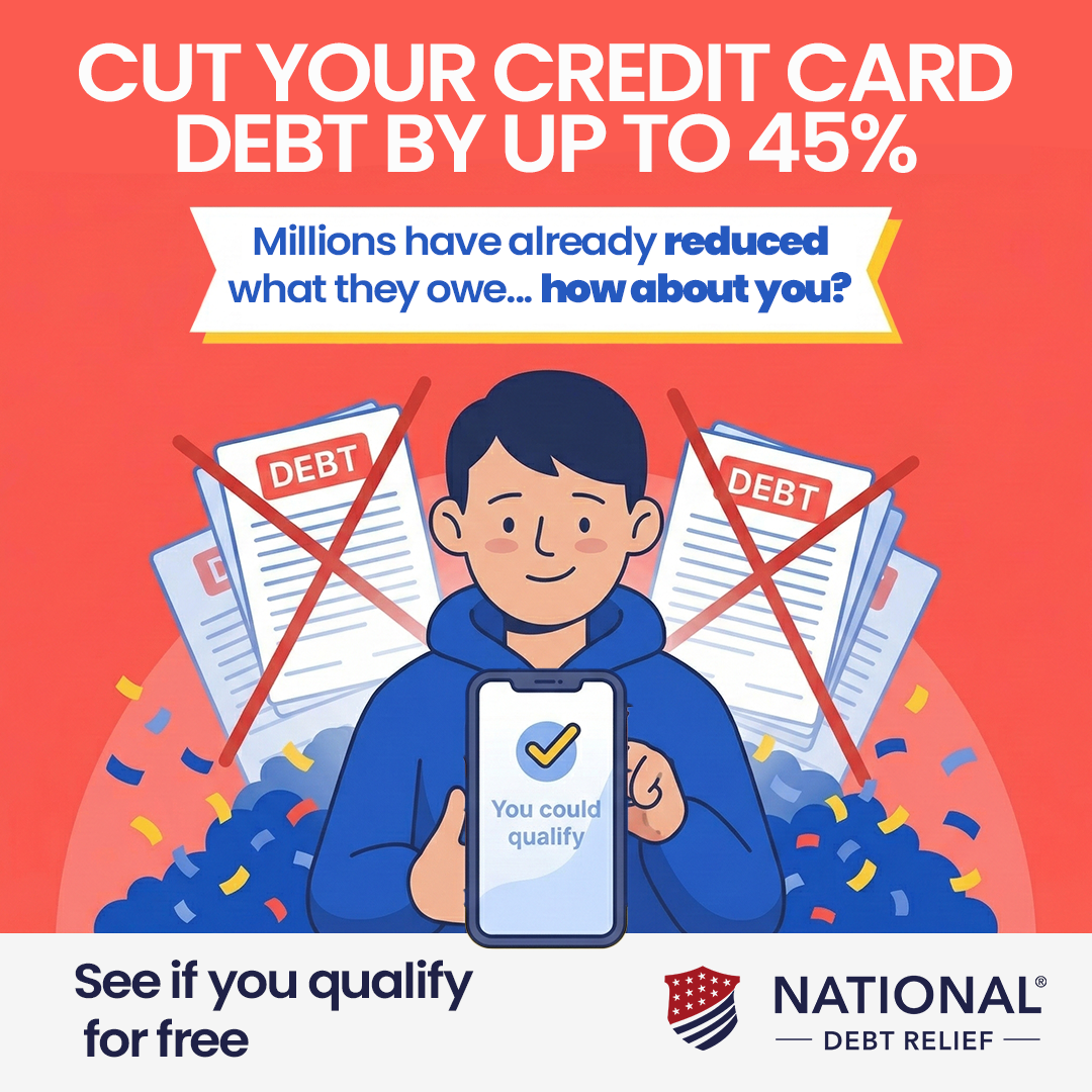 Best Debt Relief Facebook ad: Say goodbye to debt over $15,000