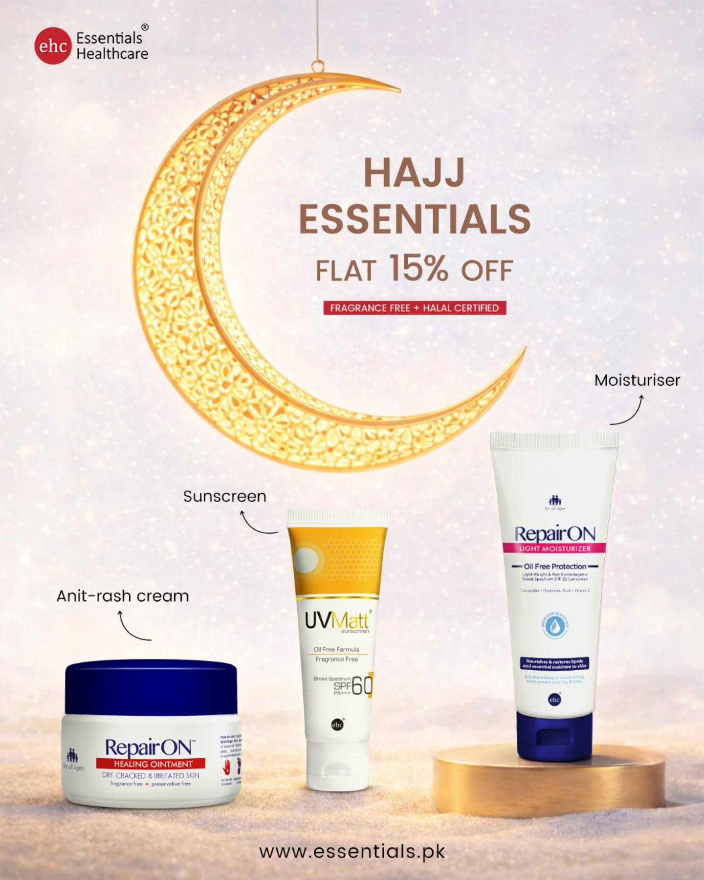 Essentials Healthcare Facebook ad