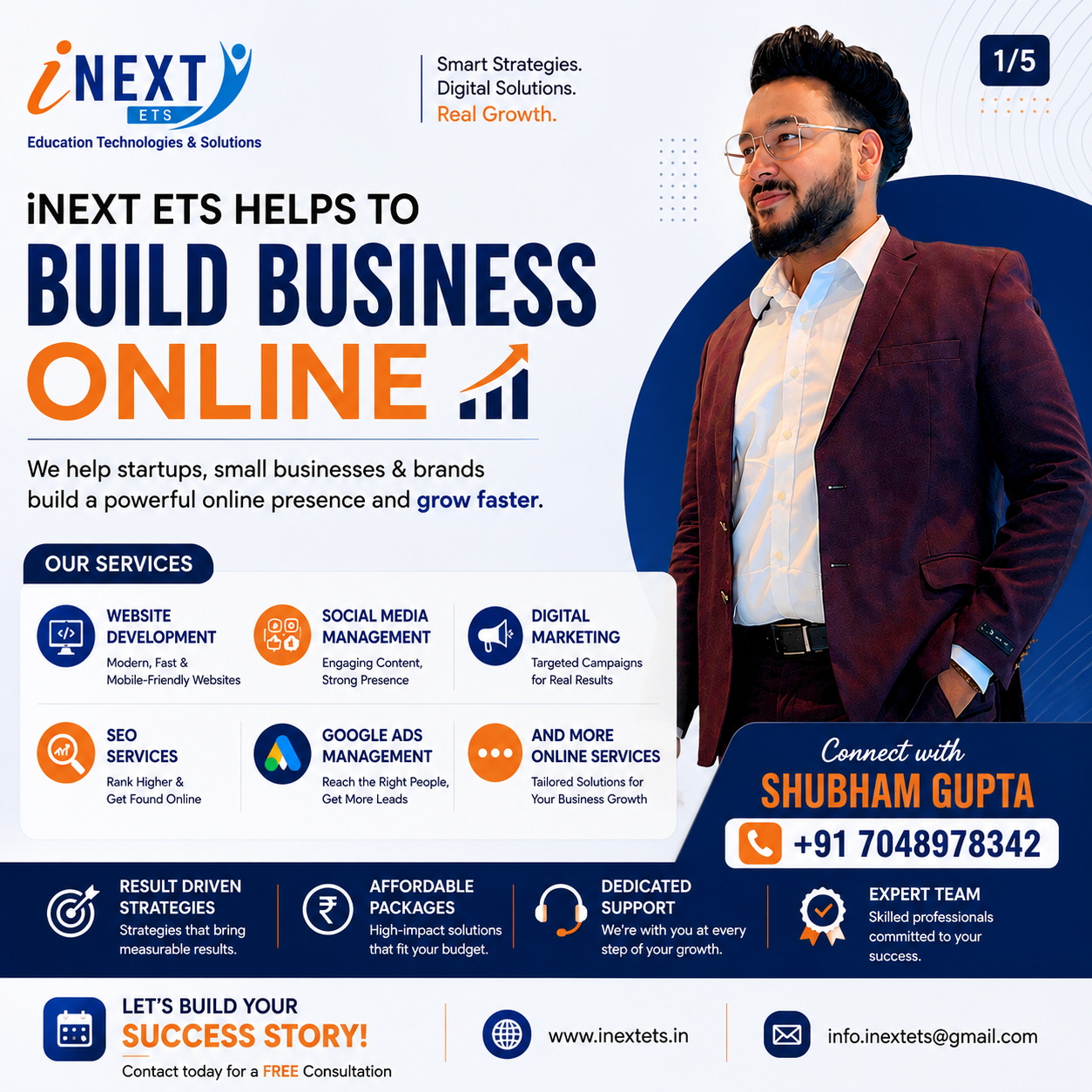 I NEXT ETS Facebook ad: Ready to Take Your Business Online?