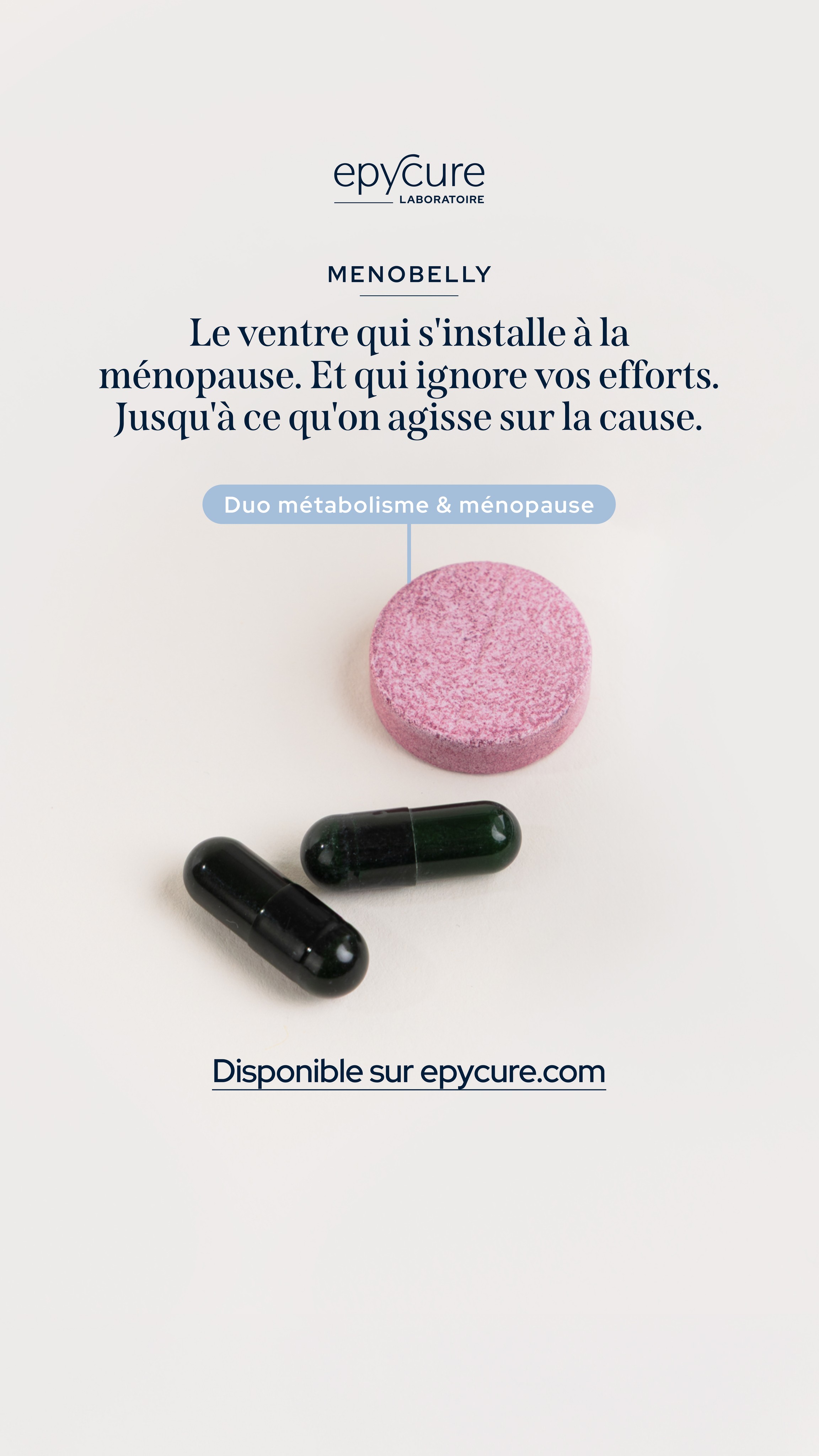 Epycure Facebook ad: Perdez du poids, même pendant la ménopause