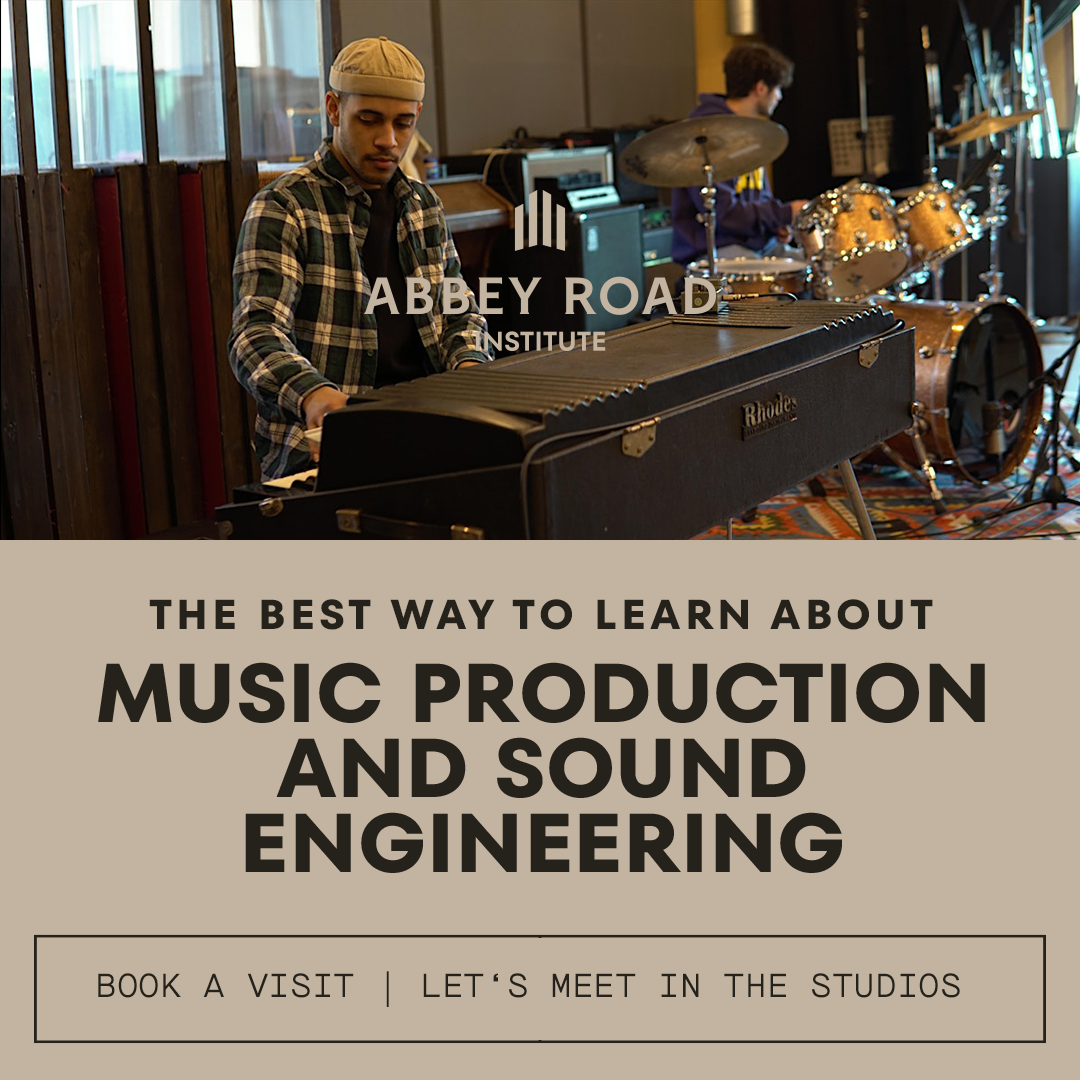 Abbey Road Institute Amsterdam Facebook ad: Part-time & Full-time Courses