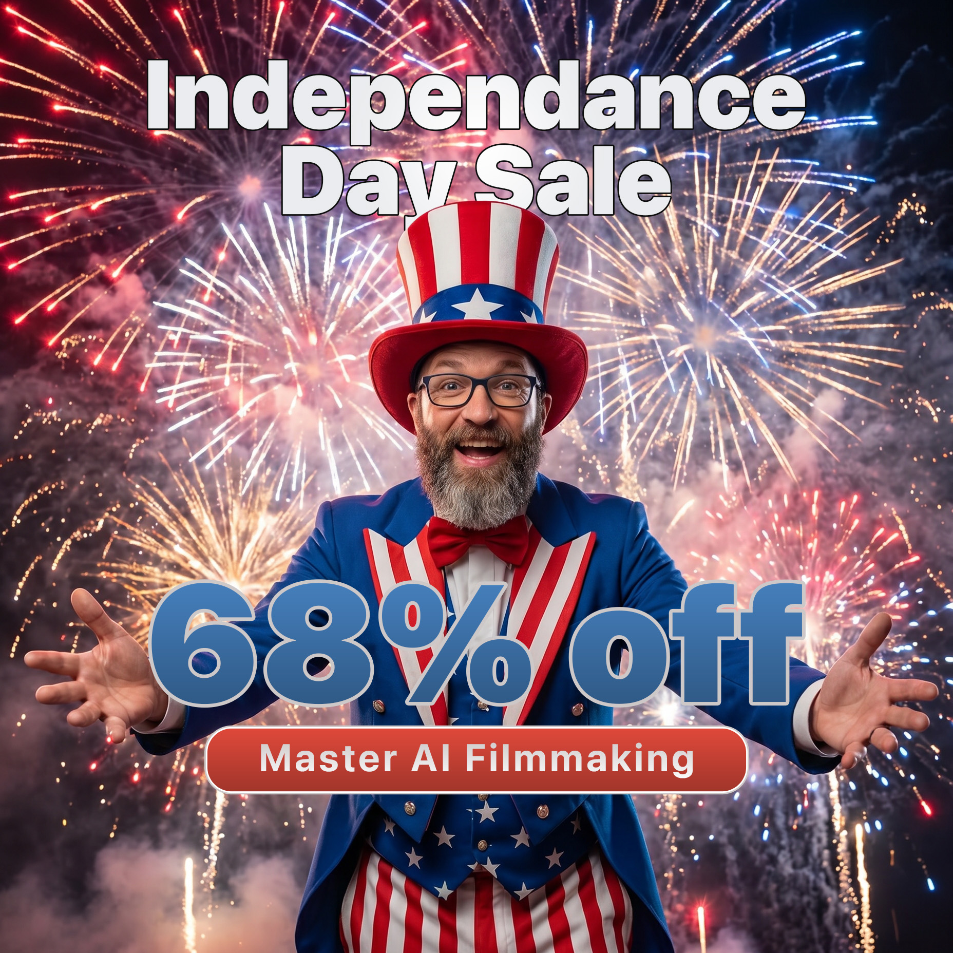 It Is Nick Miller Facebook ad: Learn AI Filmmaking in Hours, NOT Weeks (Launch Sale)