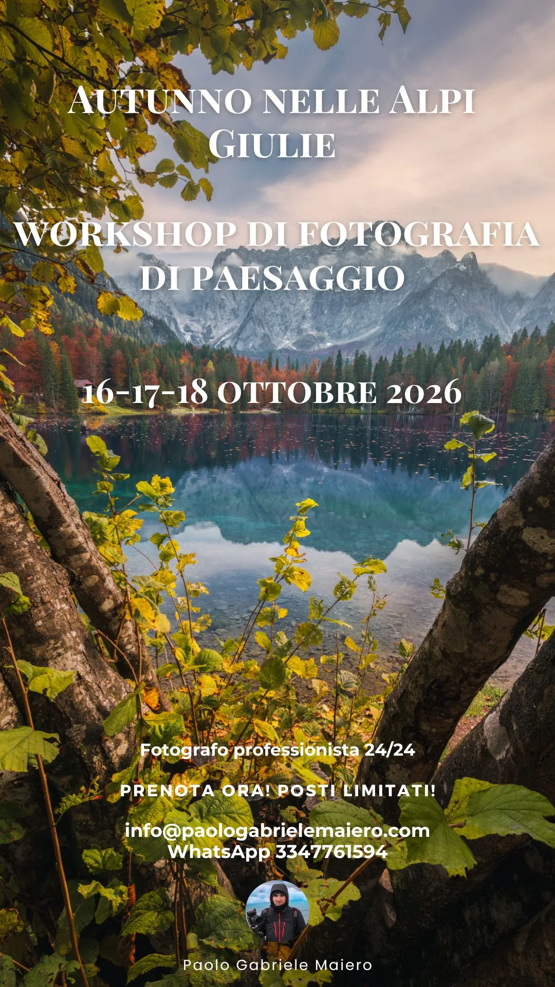 Paolo Gabriele Maiero Photography Facebook ad from Sep 2, 2026