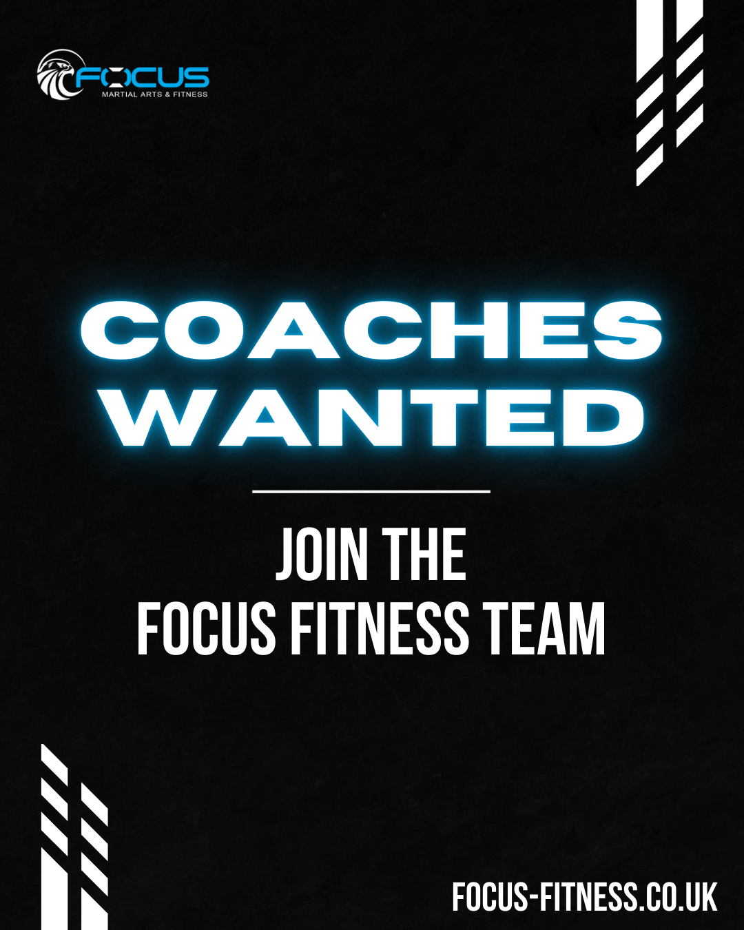 Focus Martial Arts & Fitness Facebook ad: We Are Hiring!