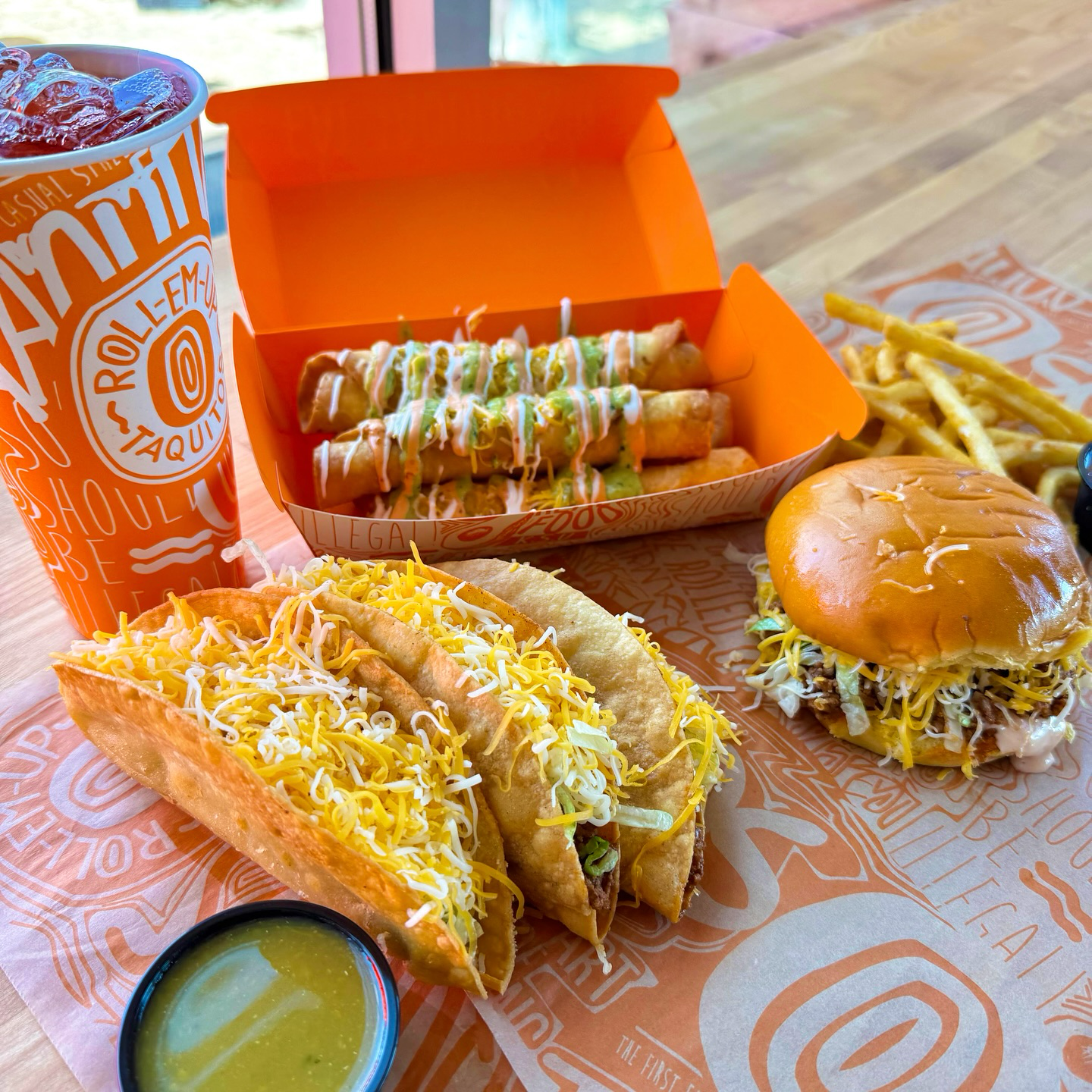 Roll Em Up Facebook ad: Hungry? Roll Em Up Henderson serving the best Hardshell…