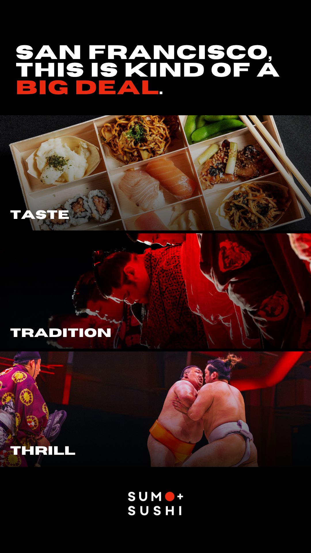 Sumo and Sushi Facebook ad
