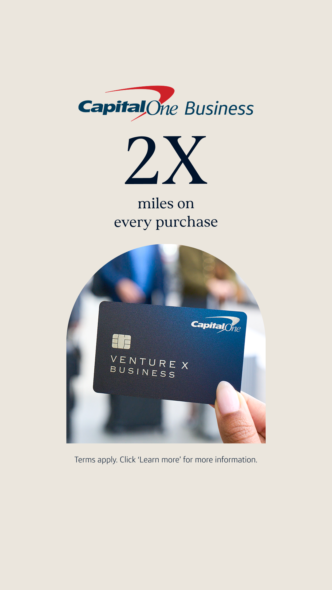 Capital One Business Facebook ad