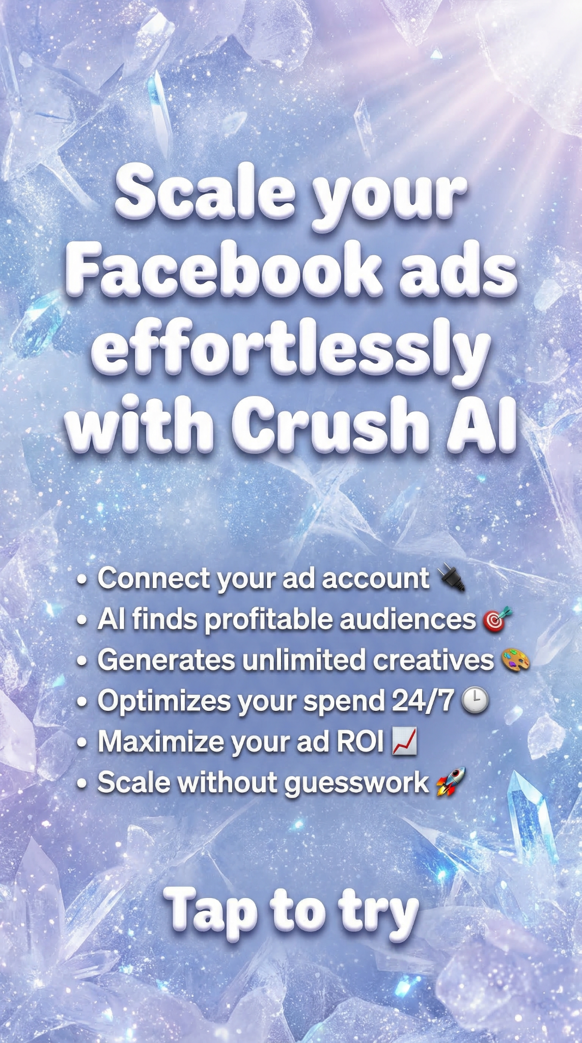 trycrush.ai Facebook ad