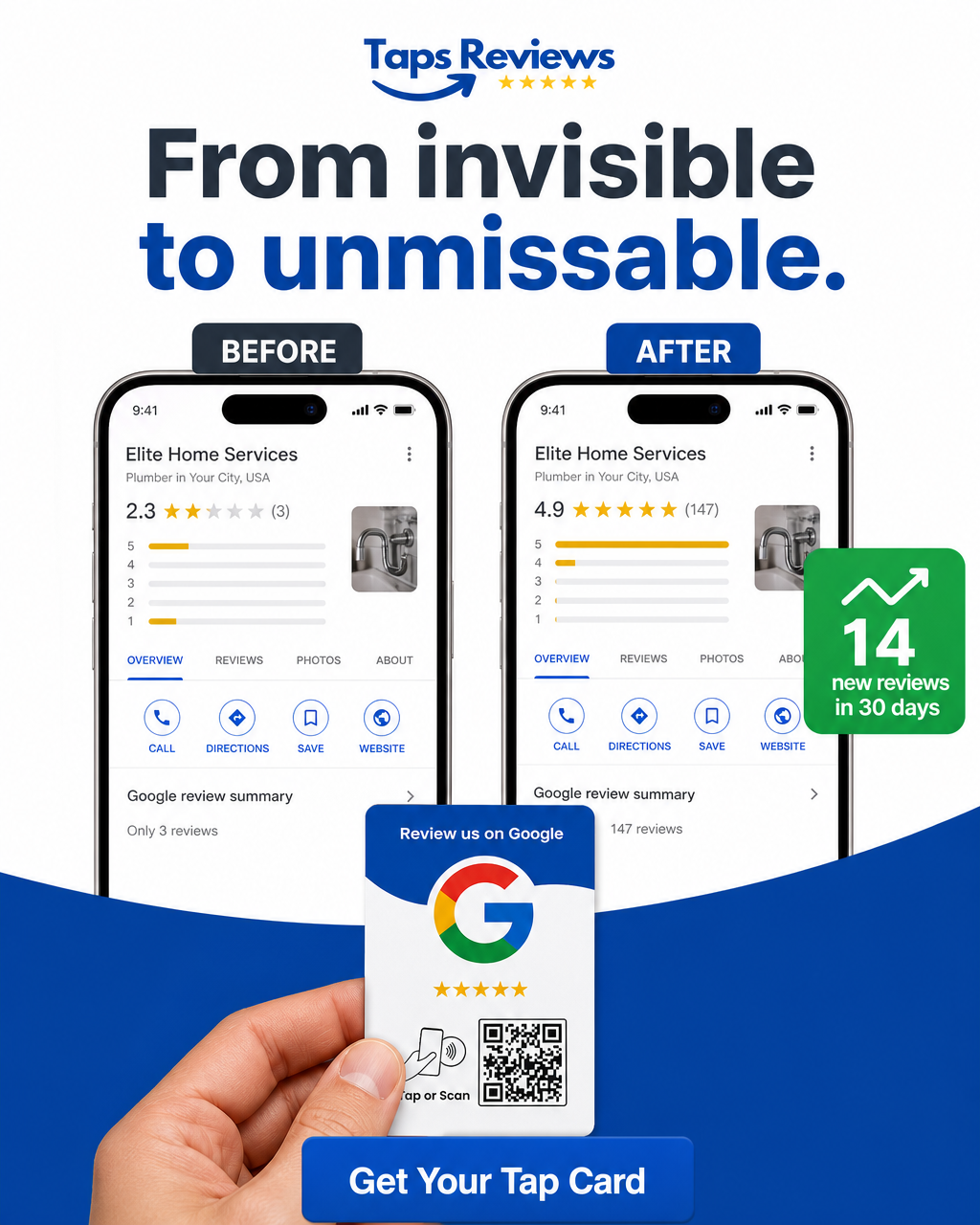 Taps Reviews Facebook ad