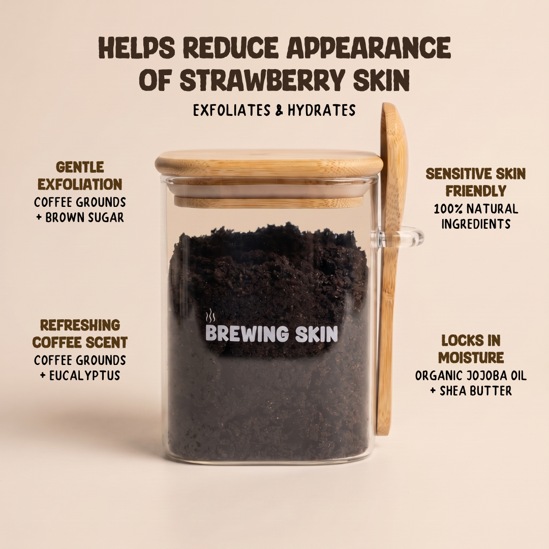 Brewing Skin Facebook ad: Smoother Texture, Naturally