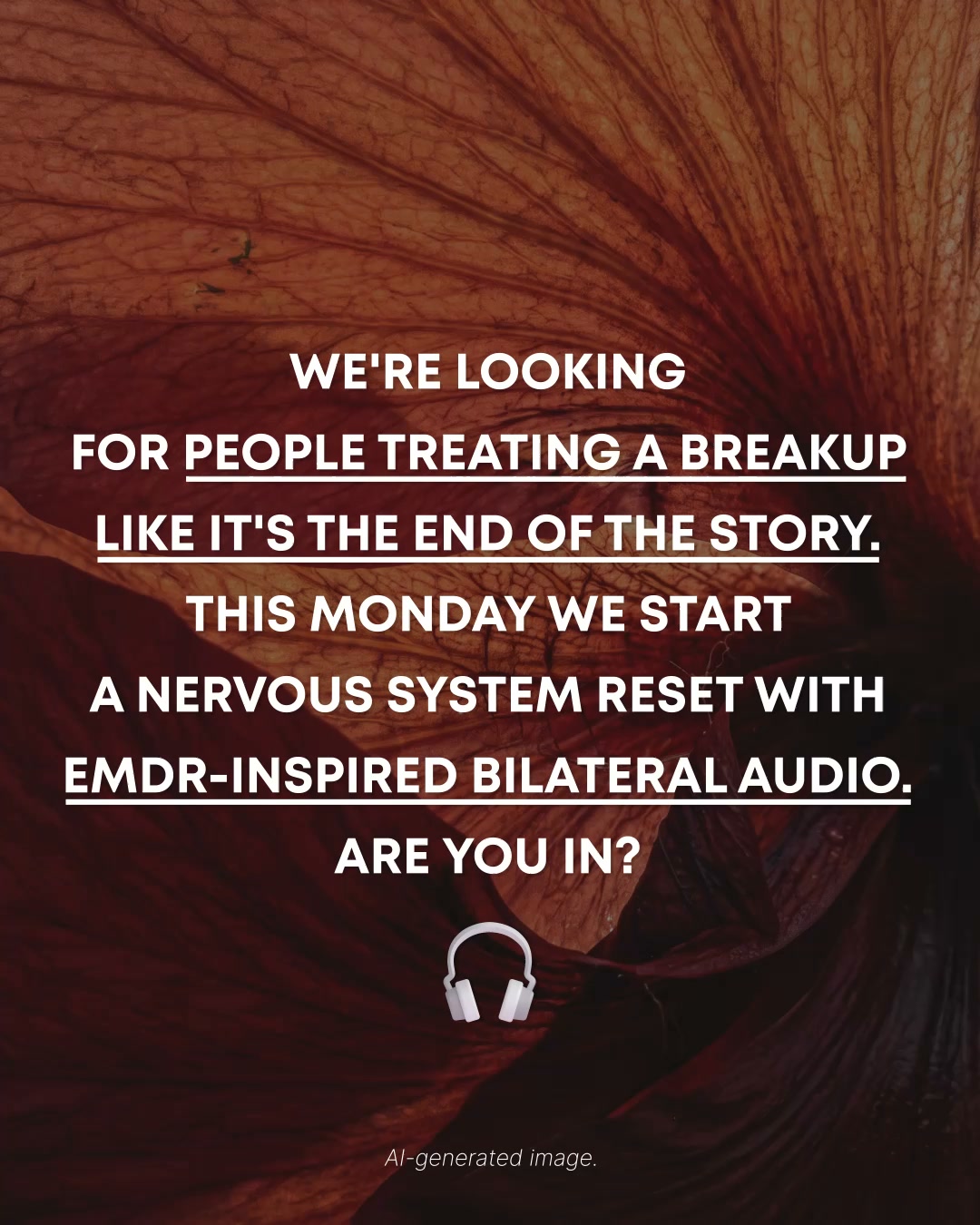 Calm Facebook ad: BREAK THE OVERTHINKING LOOP