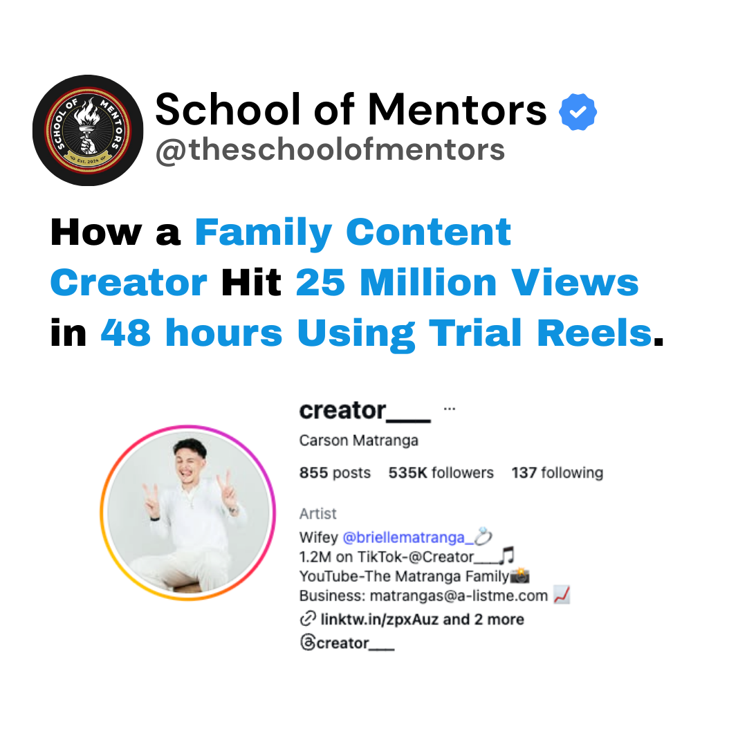 School of Mentors Facebook ad