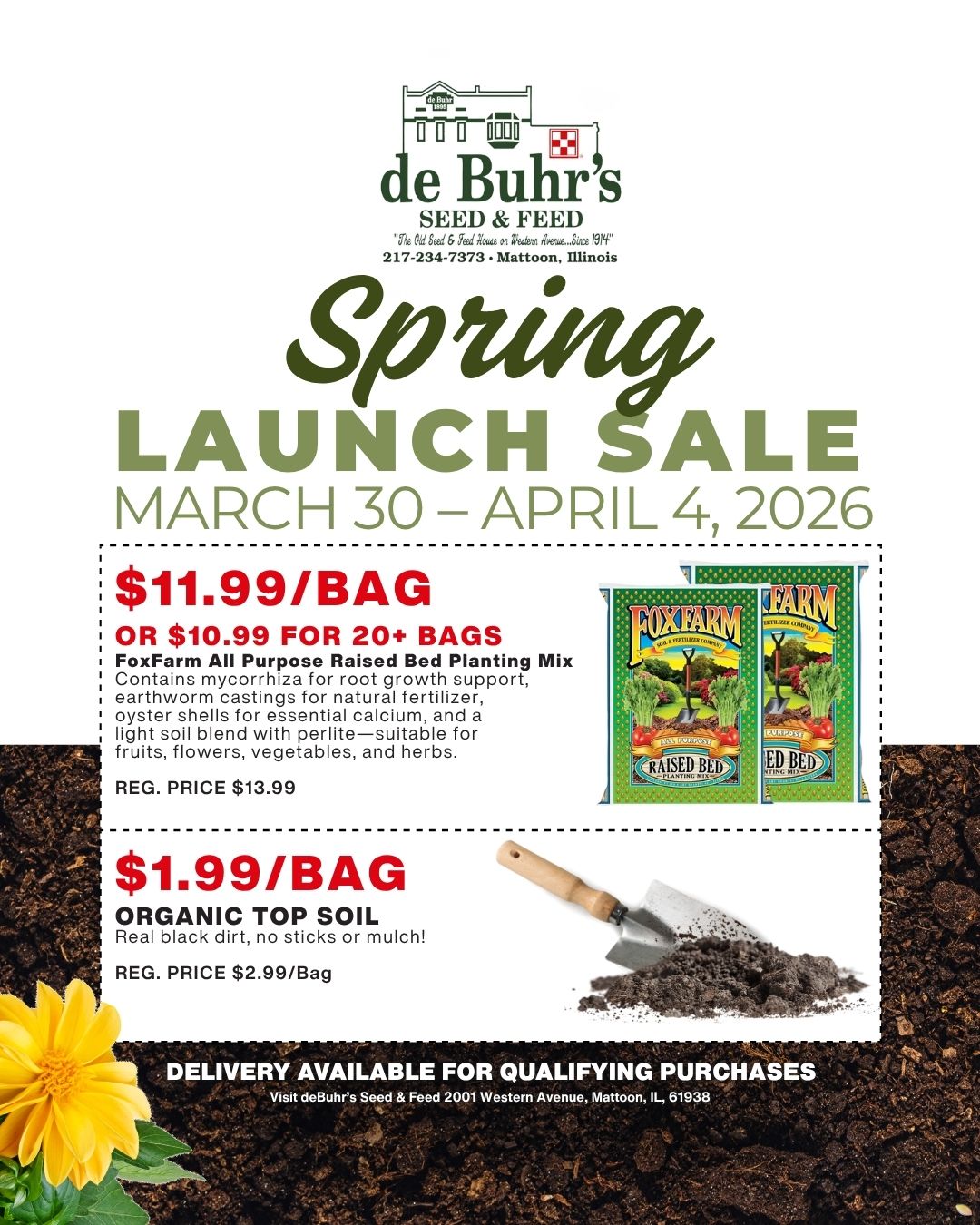 deBuhr"s Feed and Seed Facebook ad