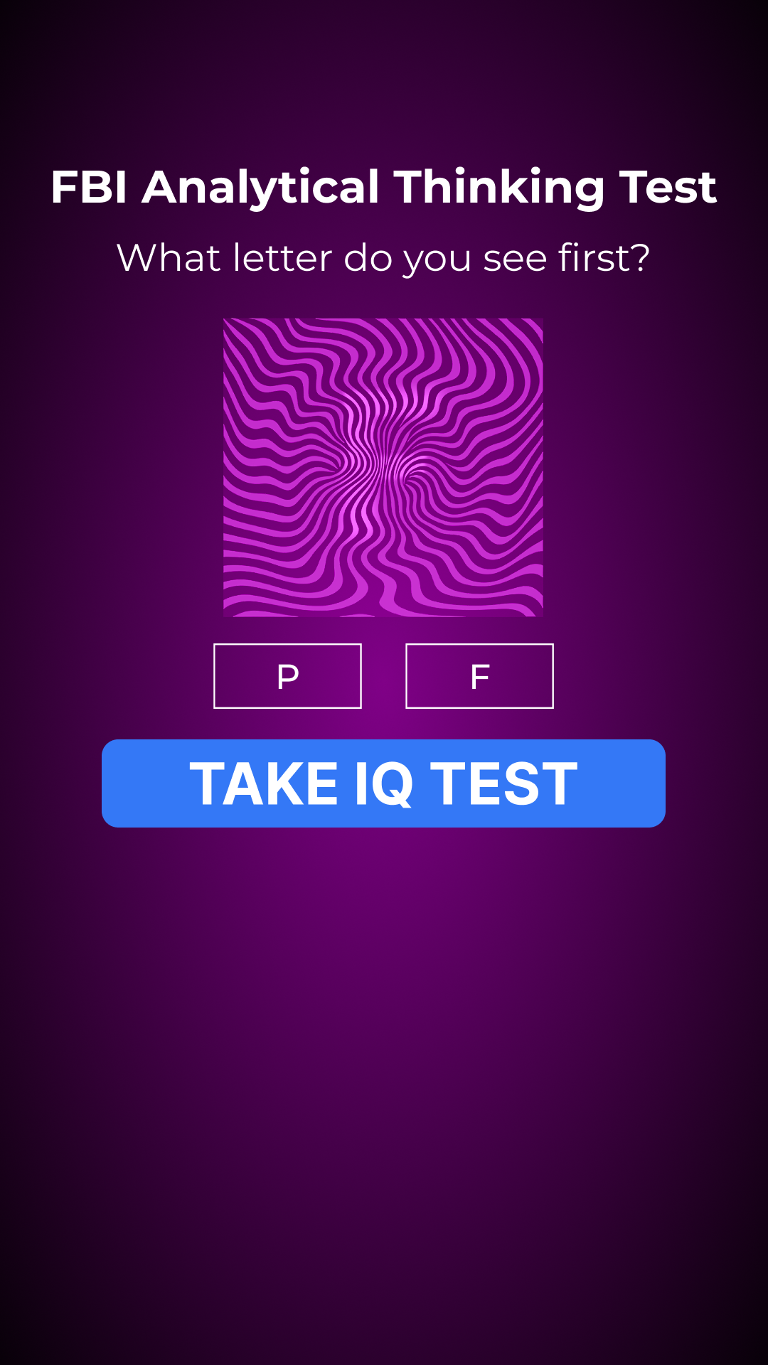 My IQ Facebook ad