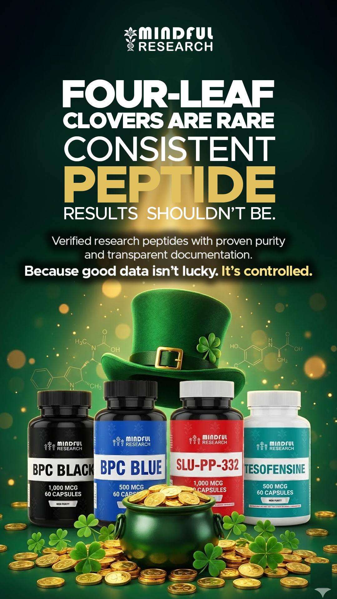 HappyPeptides.Com Facebook ad from Mar 9, 2026