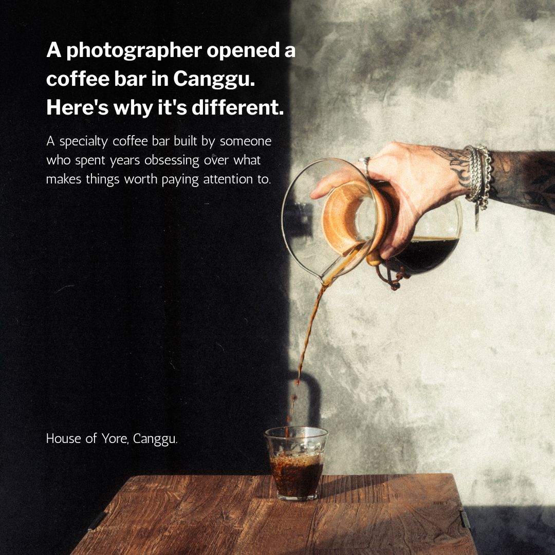 House Of Yoreh Facebook ad: Regulars here don't say it's their favourite coffee…