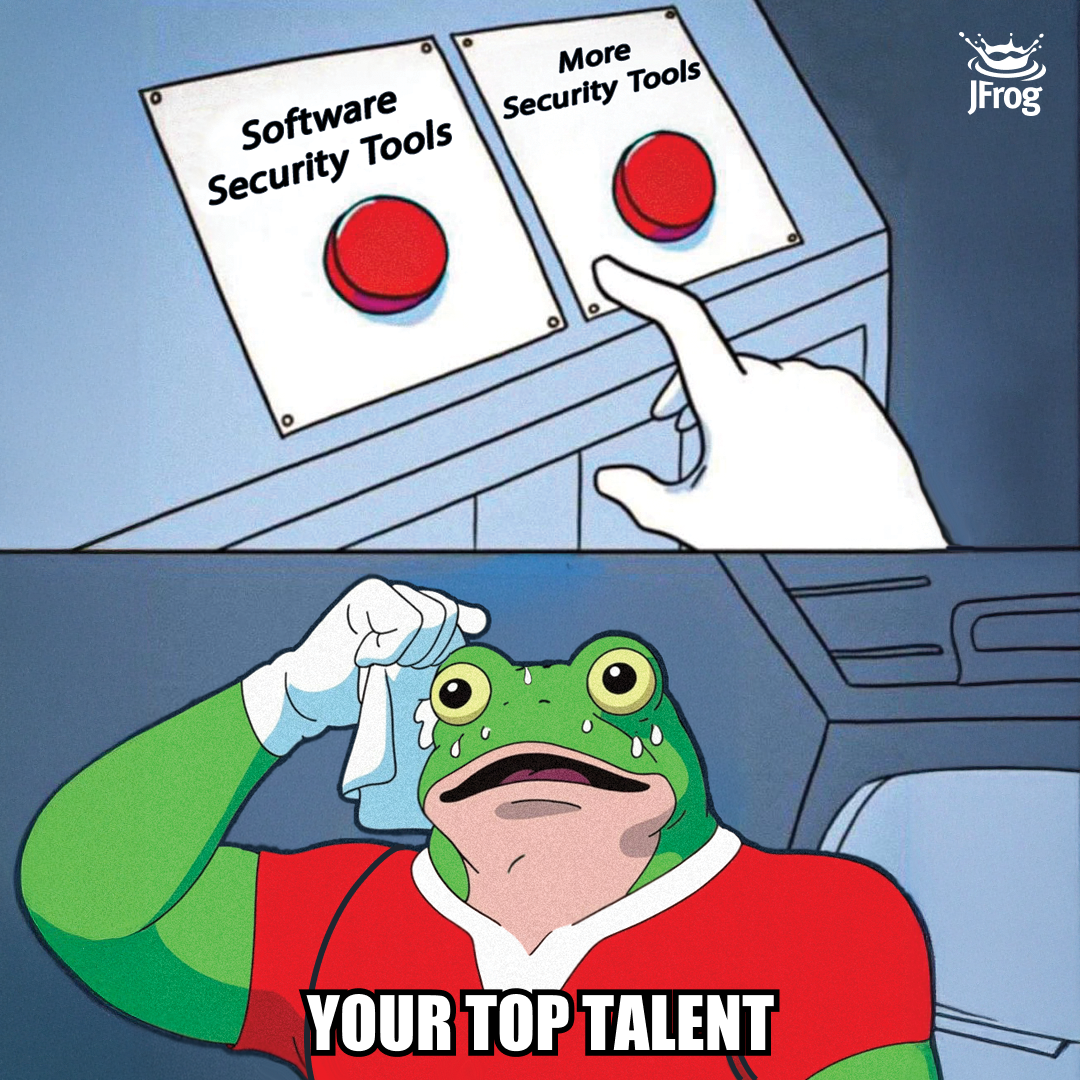 JFrog Facebook ad: Stop Burning Out Your Talented Engineers