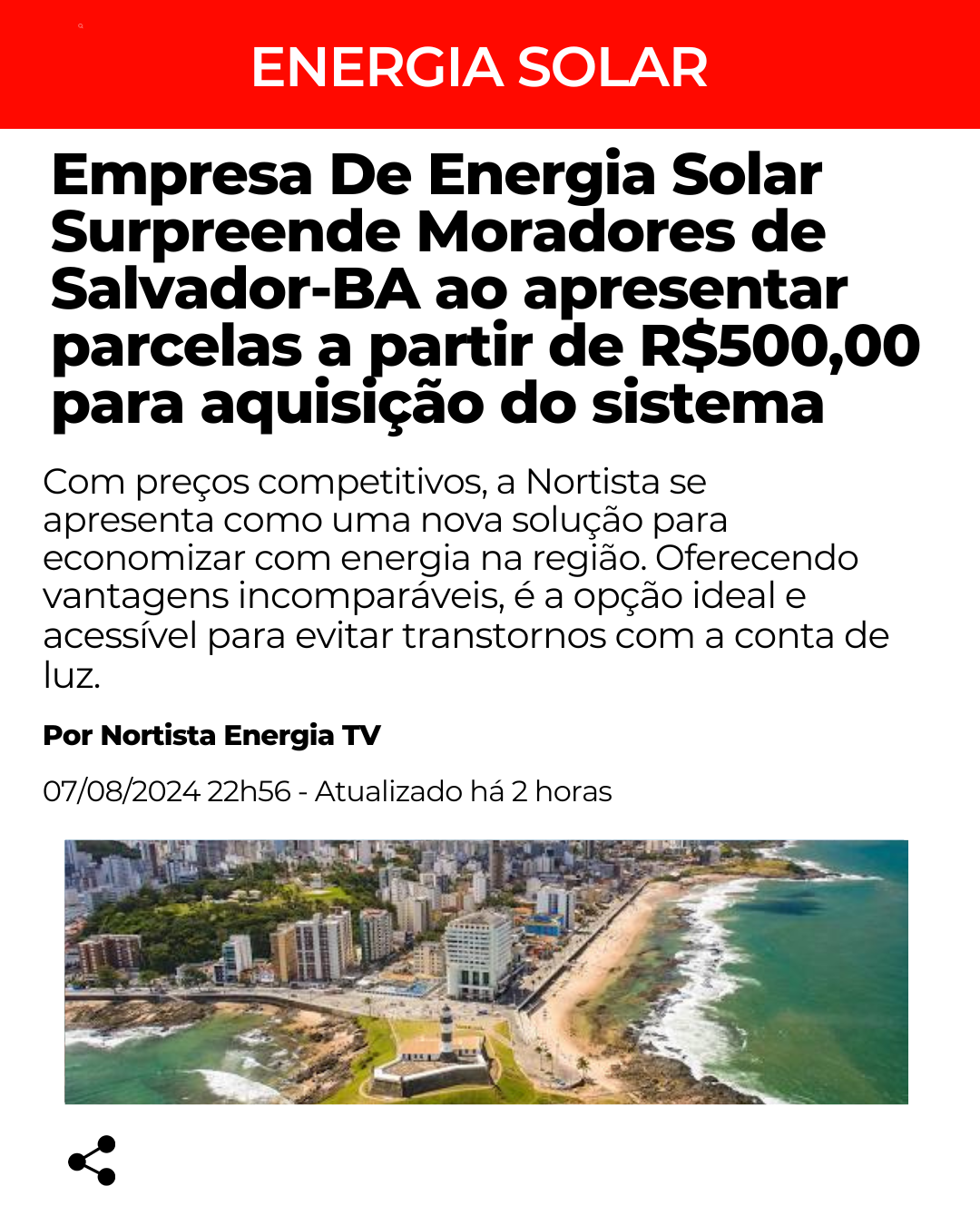 Familia Nortista Energia Facebook ad