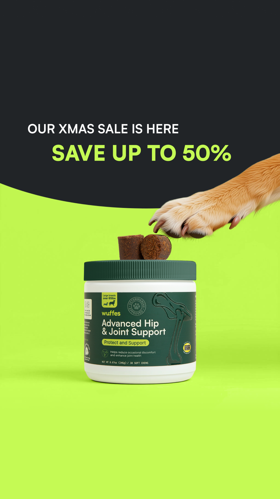 Wuffes Facebook ad