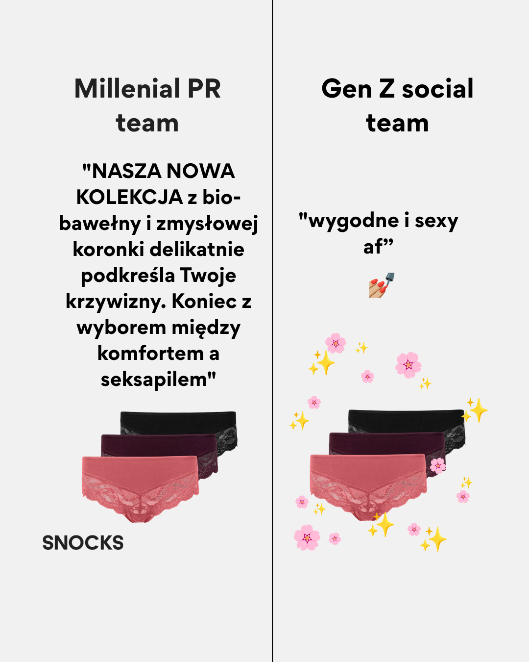 Snocks Facebook ad