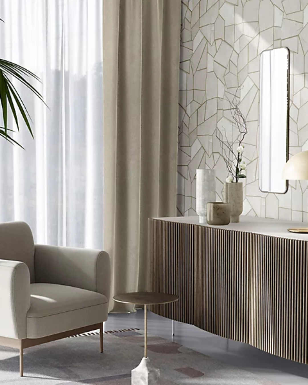 ELLE Decor Collection Facebook ad: Elegant walls, effortless style, ELLE Décoration wallpaper