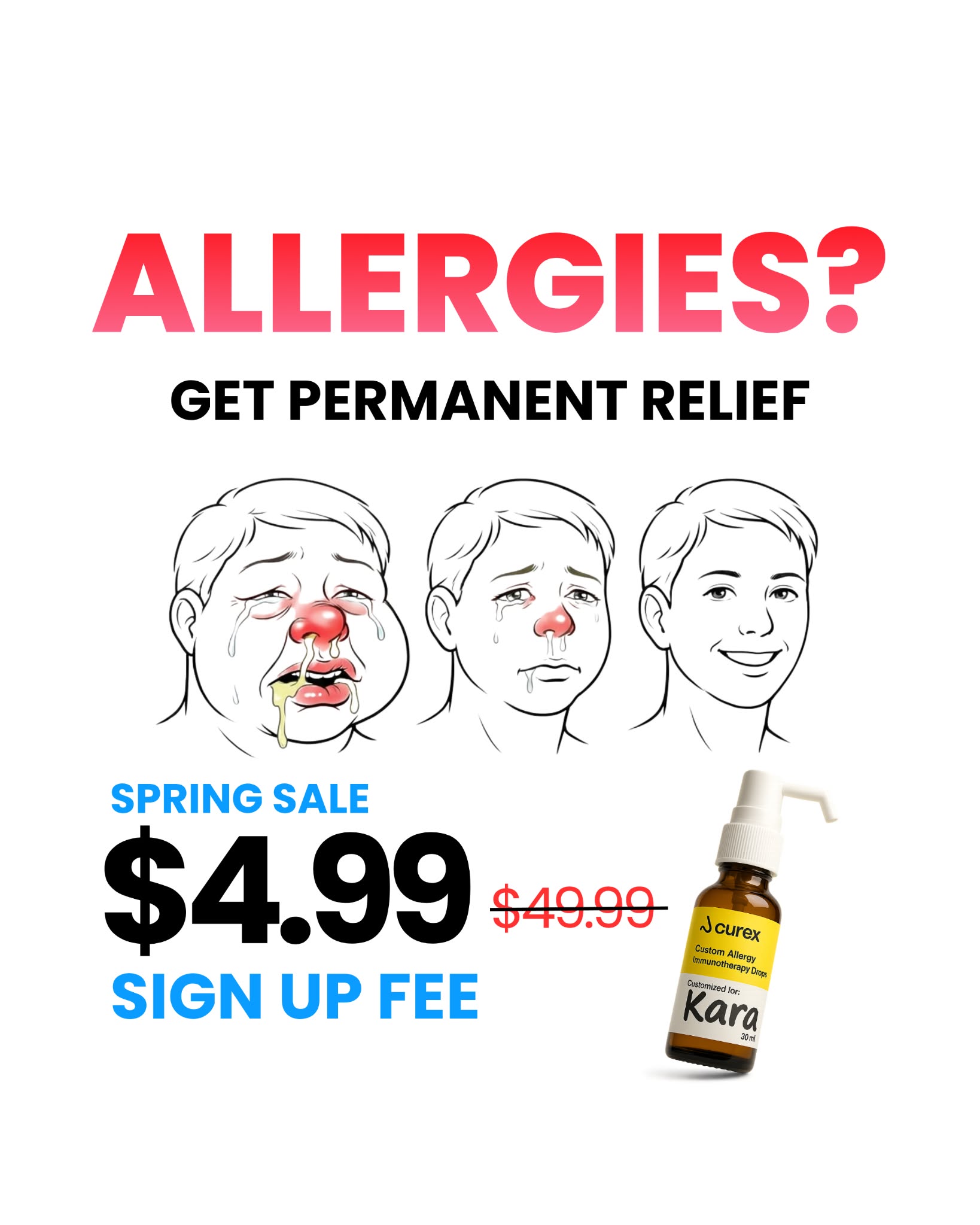 Curex Allergy Facebook ad