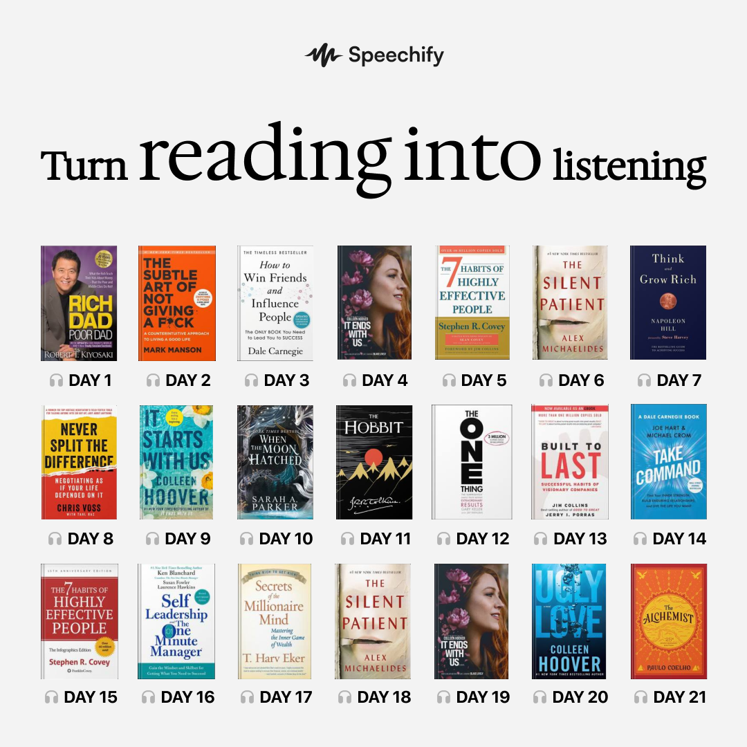 Speechify Facebook ad
