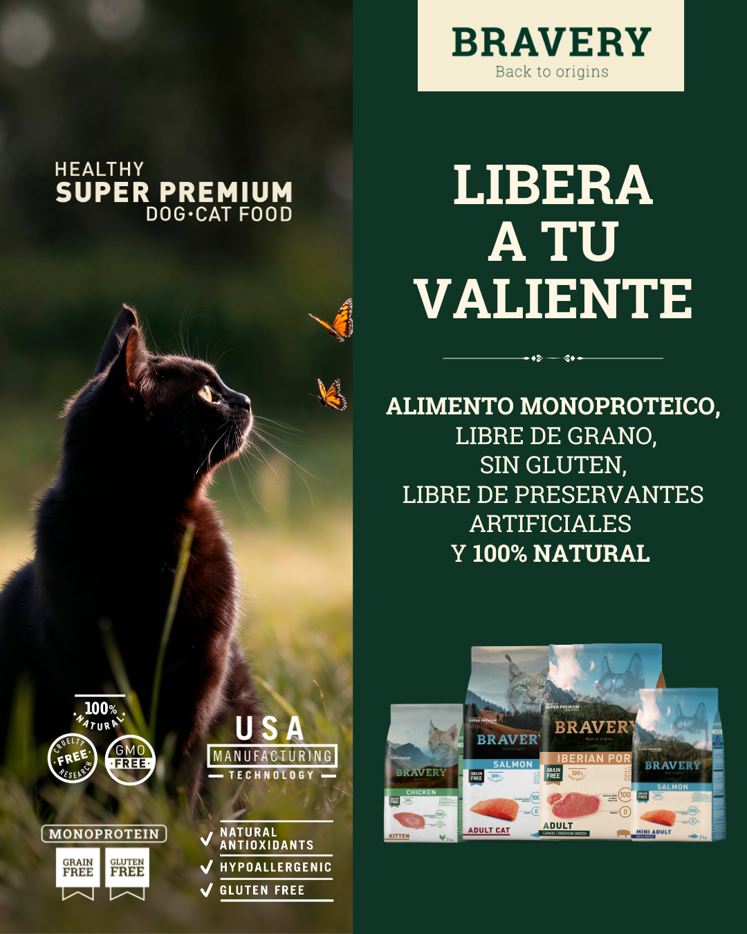 Bravery Colombia Facebook ad: Nuevo Alimento Healthy Super Premium.