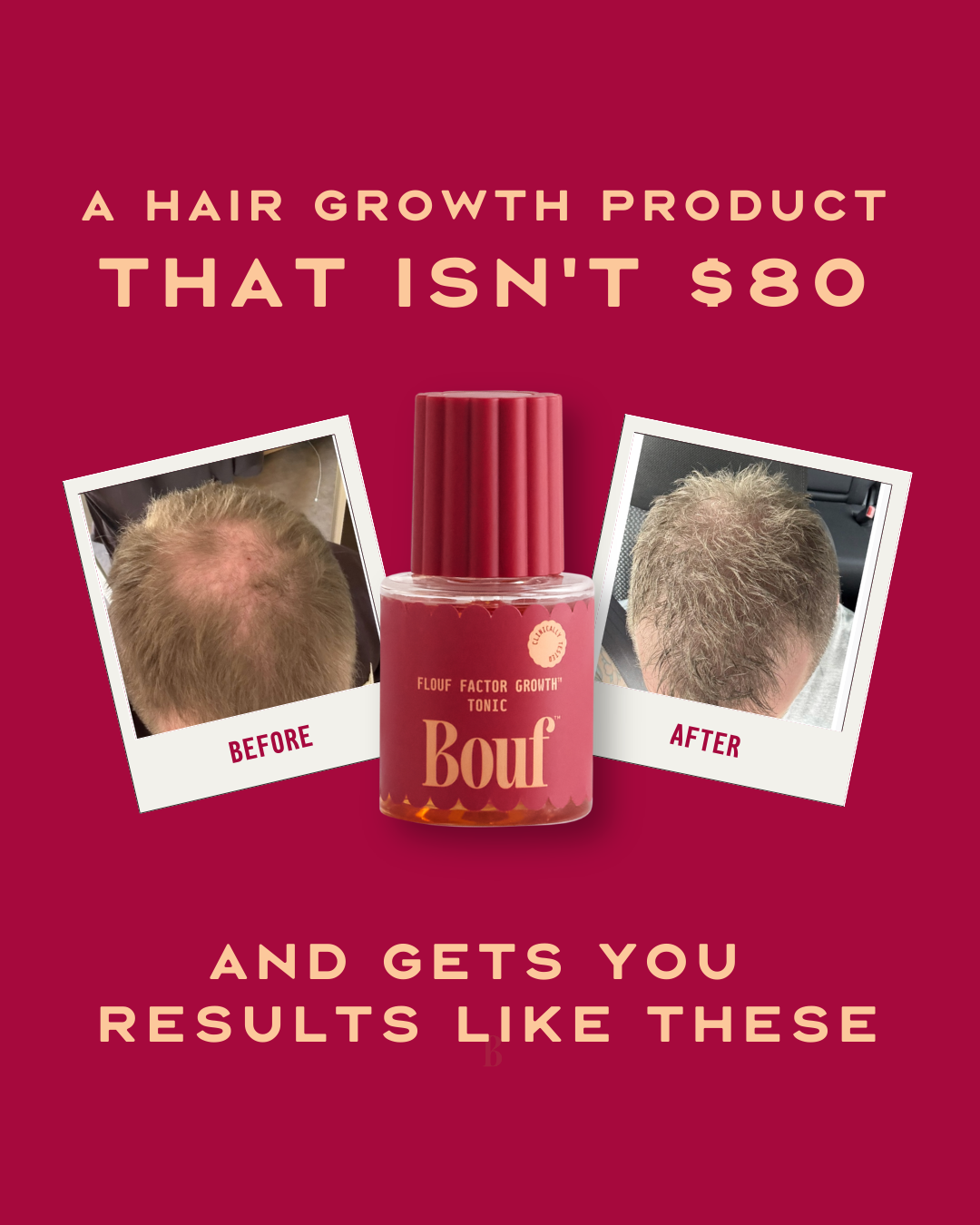 Bouf Haircare Facebook ad