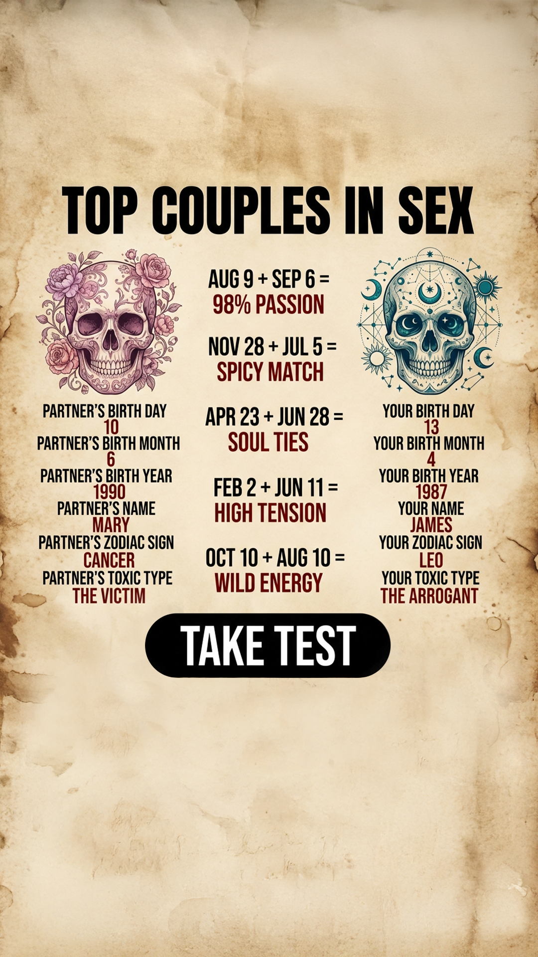 Hint: Reveal Your Soulmate Match Facebook ad
