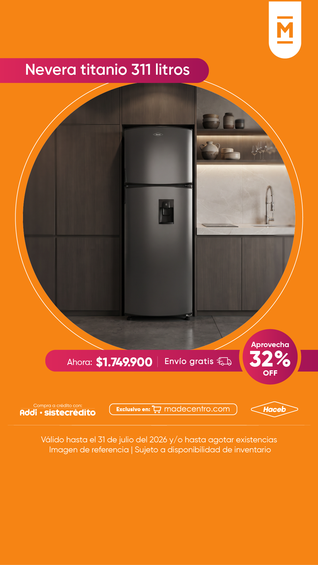 Madecentro Colombia SAS Facebook ad from Jul 7, 2026