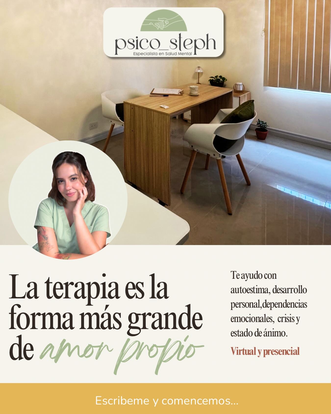 Psico Stephanie Abarca Facebook ad: Soy la Dra.