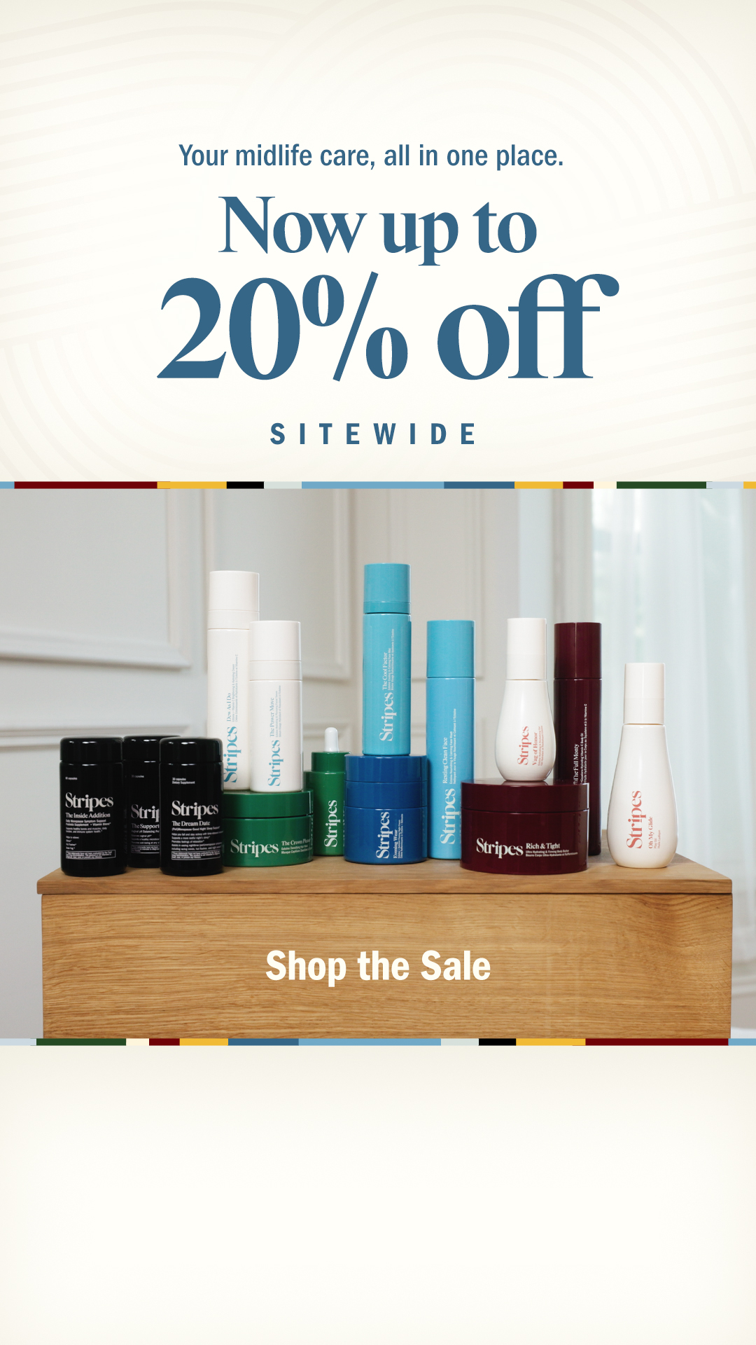 Stripes Beauty Facebook ad