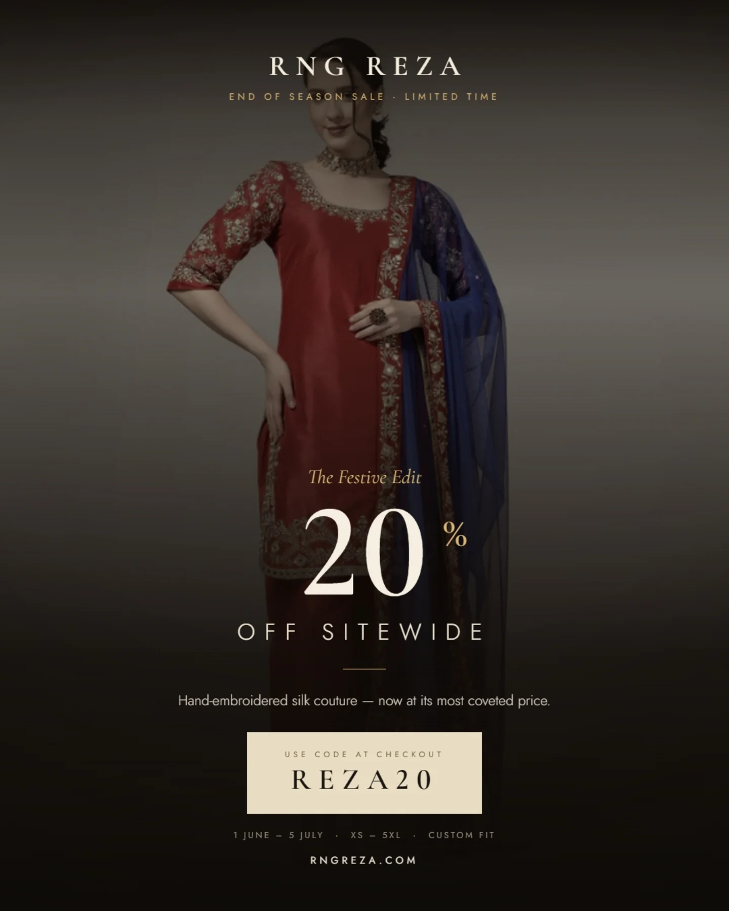 Rngreza Facebook ad: The End of Season Sale is finally here!