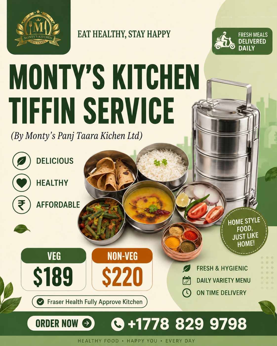 Monty’s Panj Taara Kitchen Facebook ad