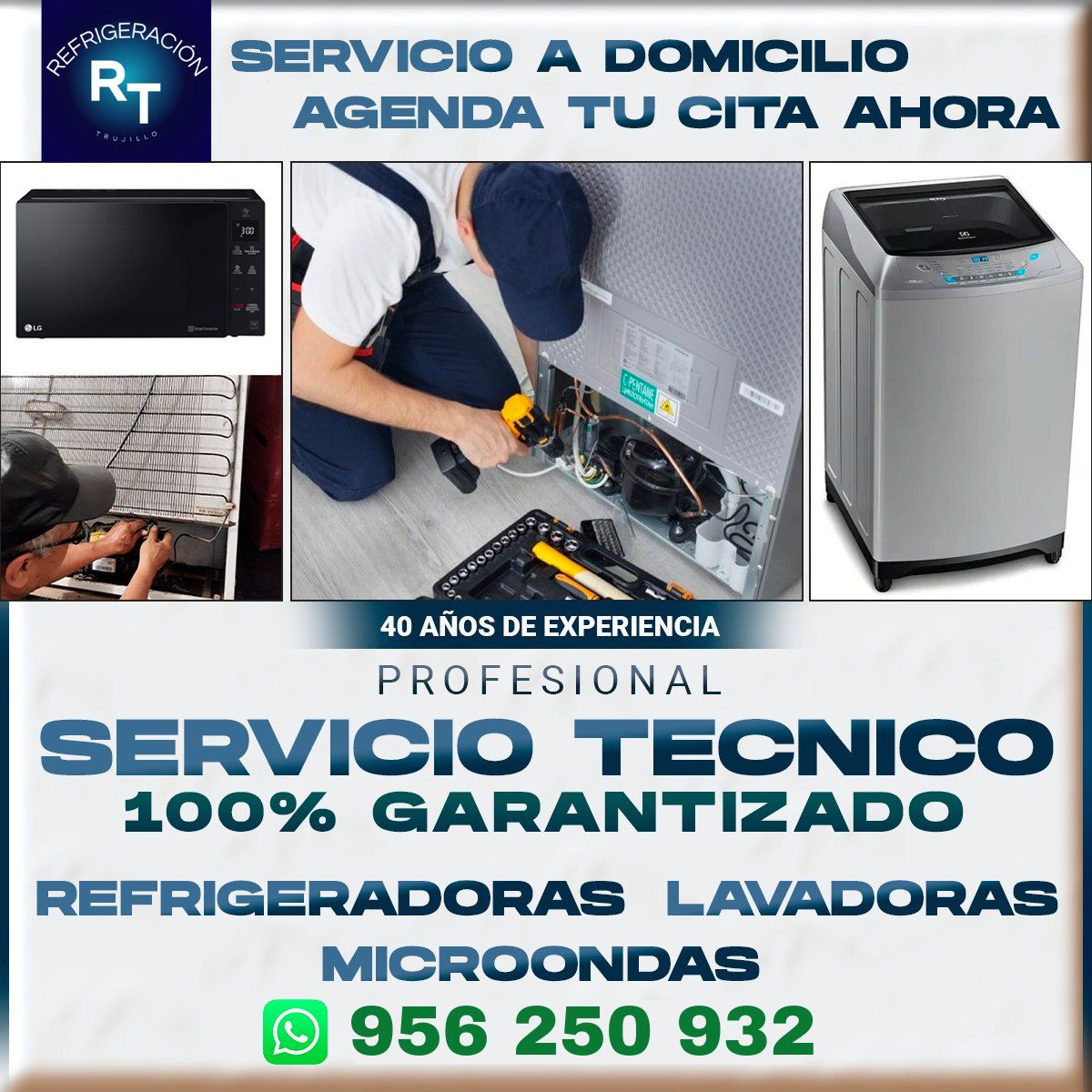 Refrigeración RT - Trujillo Facebook ad: ¡Se te malogró el electrodoméstico justo cuando más…
