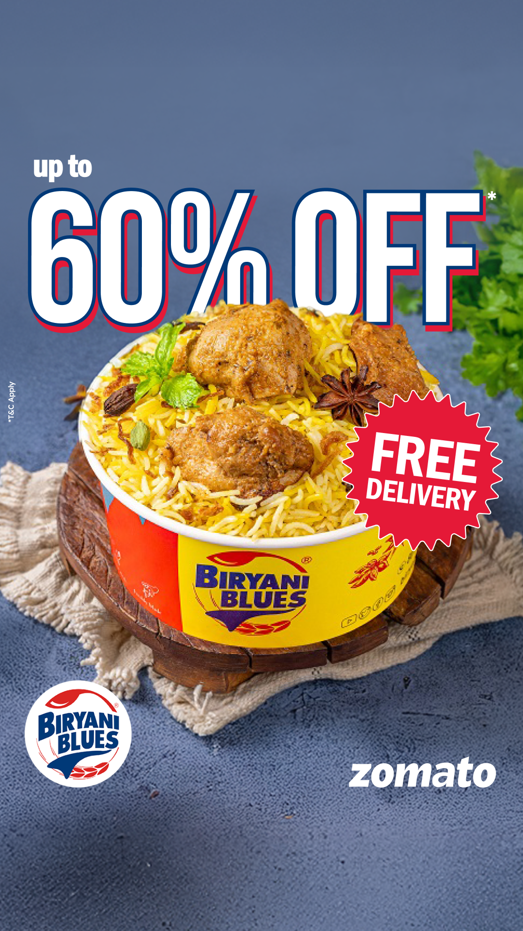 Biryani Blues Facebook ad from Oct 18, 2025