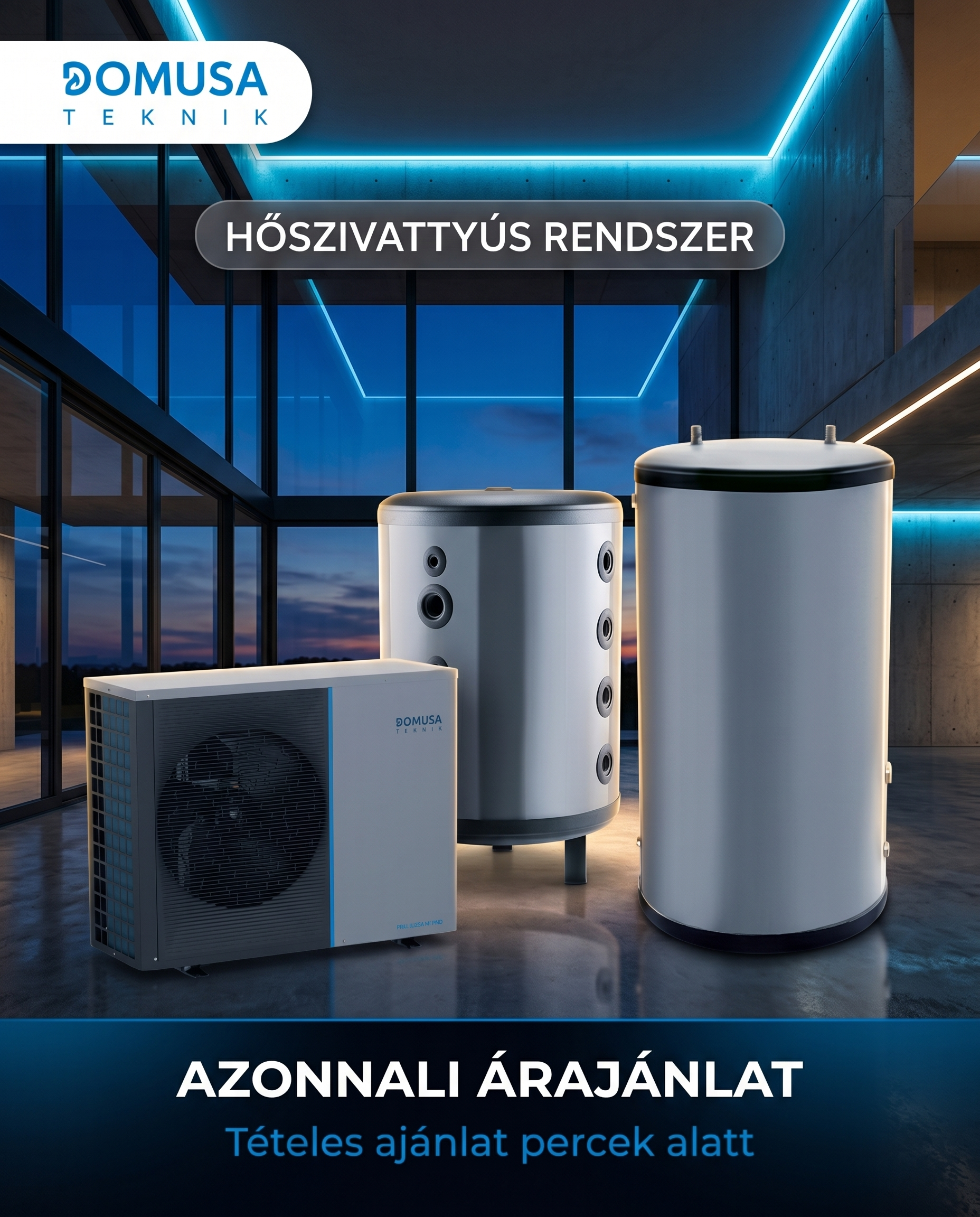 Domusa Hőszivattyús Rendszerek Facebook ad: Számoljon velünk!