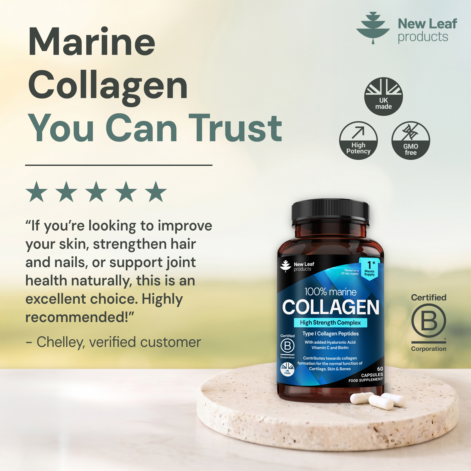 New-Leaf-Products.com Facebook ad