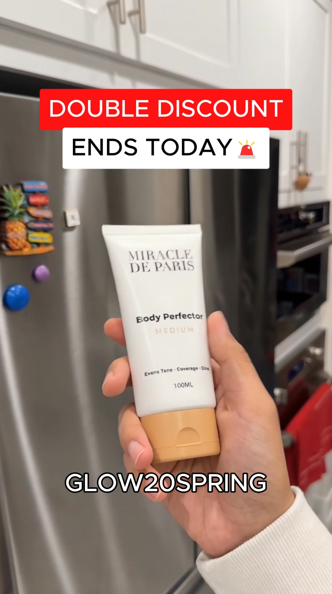 Miracle de Paris Facebook ad: 70% off Body Perfector, flash sale ends at midnight tonight
