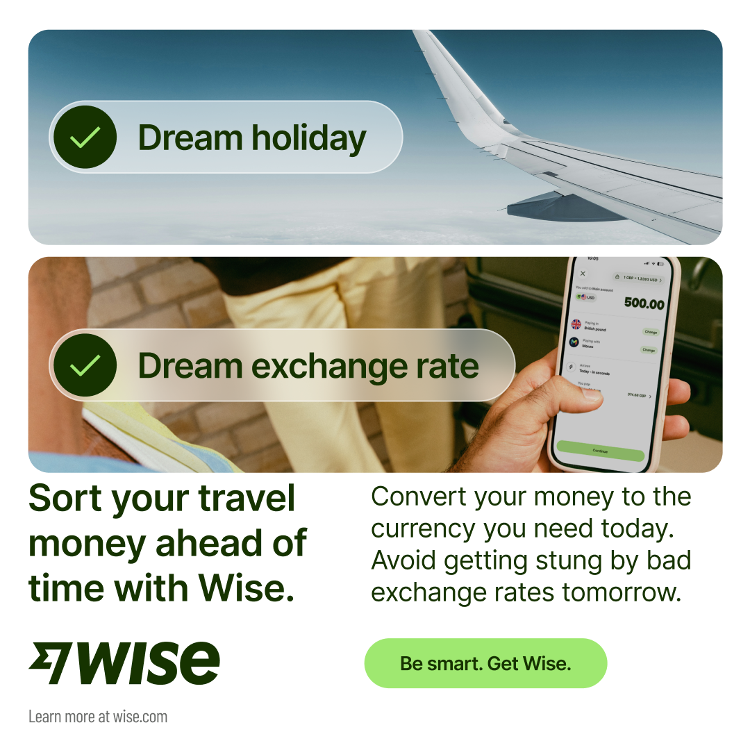 Wise Facebook ad