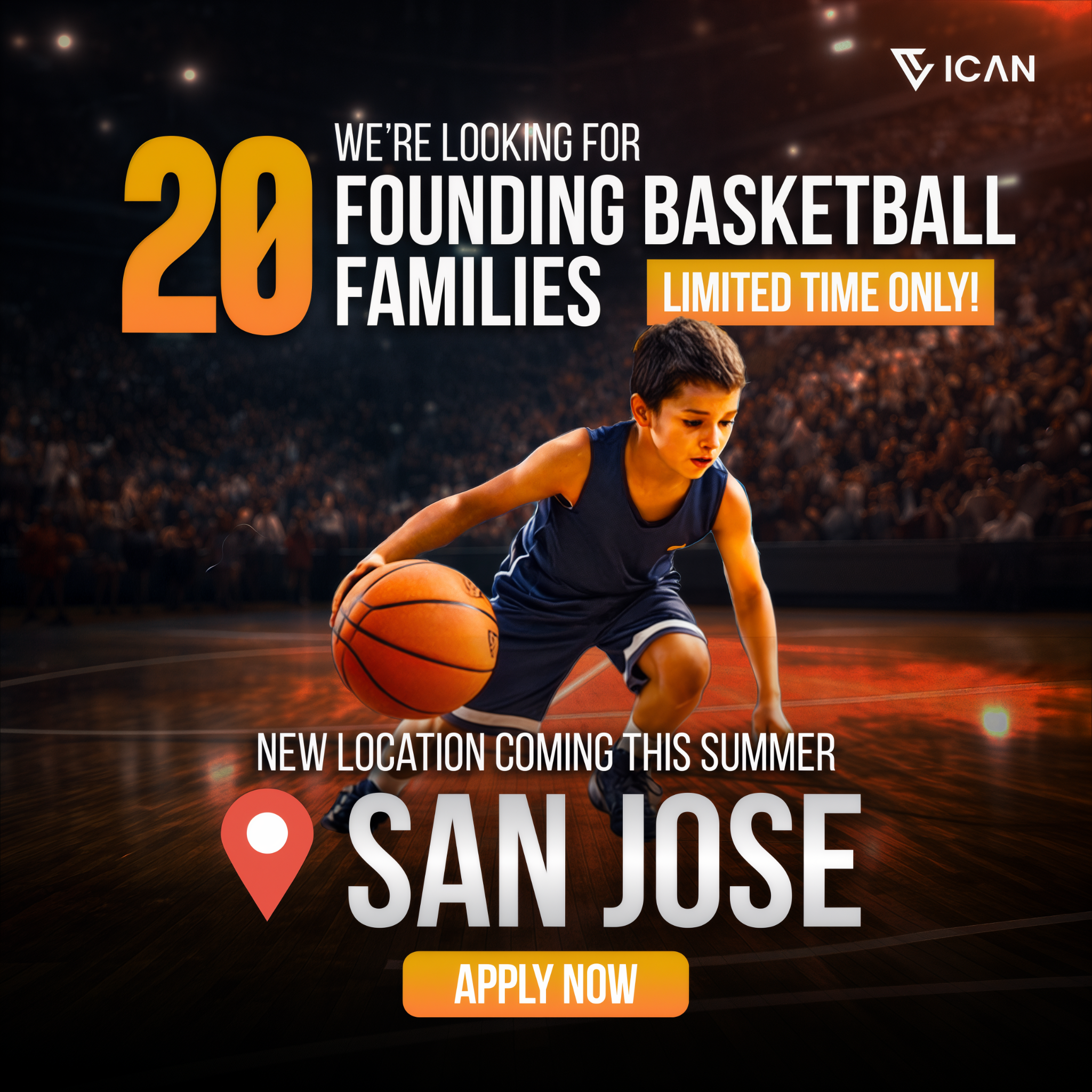 ICAN Basketball Academy Facebook ad