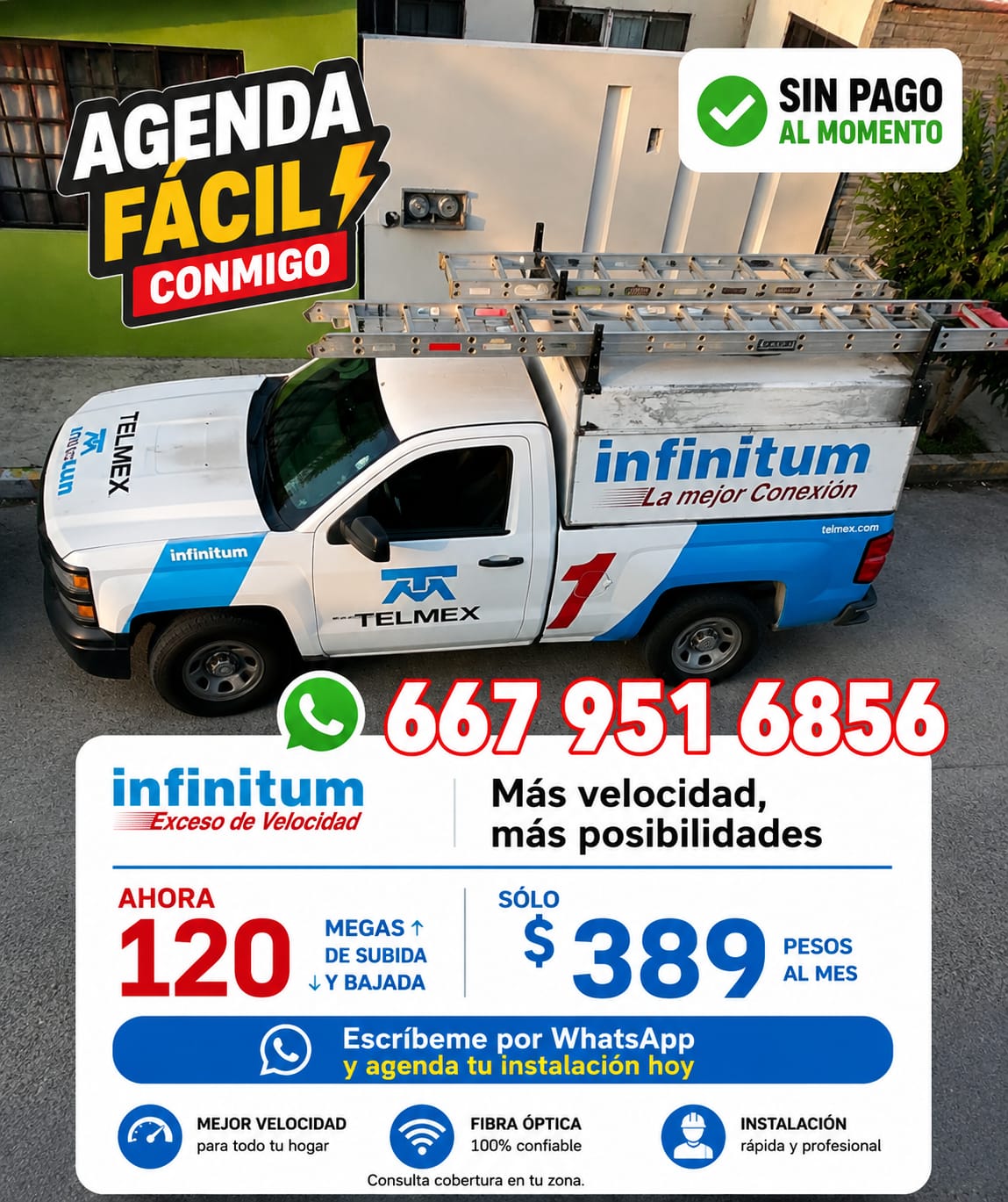 Angel asesor en red 24/7 Facebook ad: Agenda hoy por WhatsApp Internet para tu hogar…
