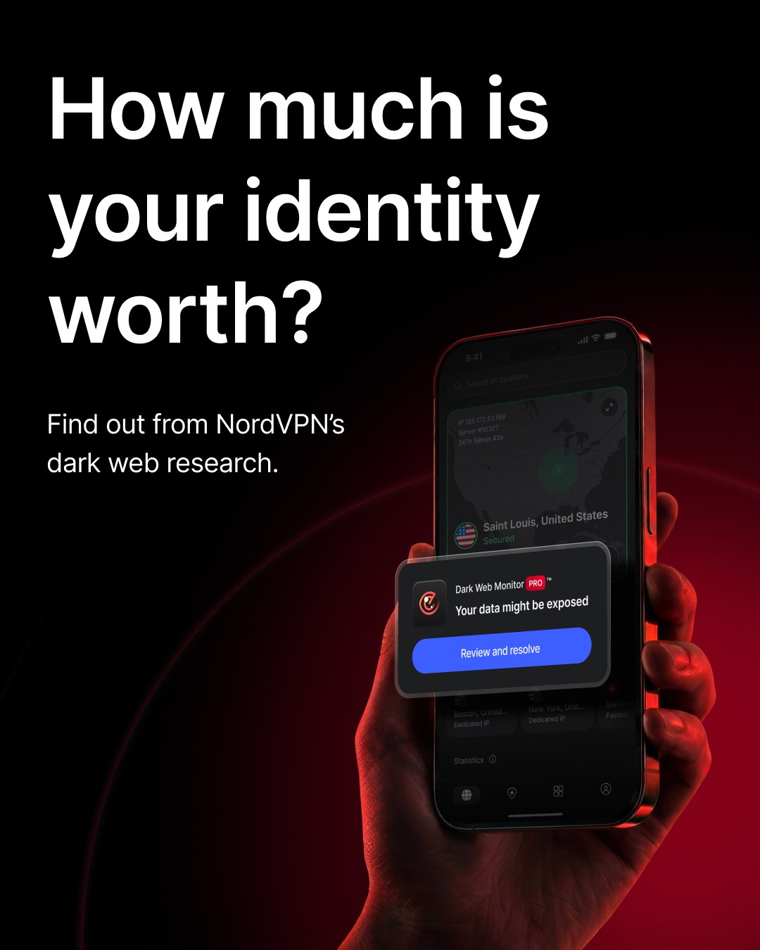 NordVPN Facebook ad