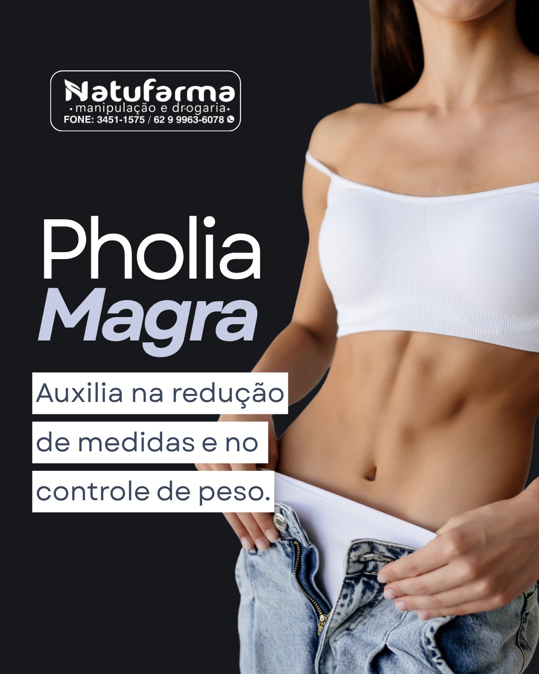 Natufarma - manipulação e drogaria Facebook ad: Pholia Magra é um ativo utilizado como auxiliar…