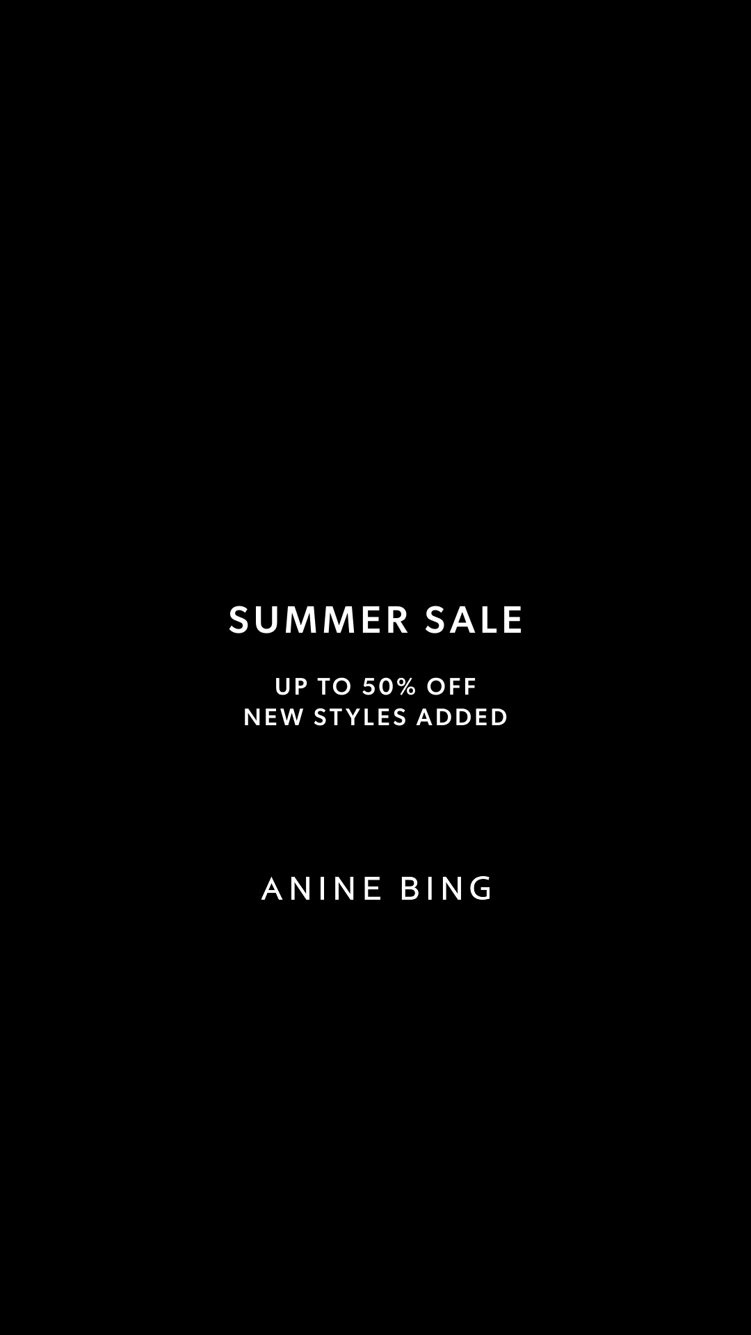 ANINE BING Facebook ad